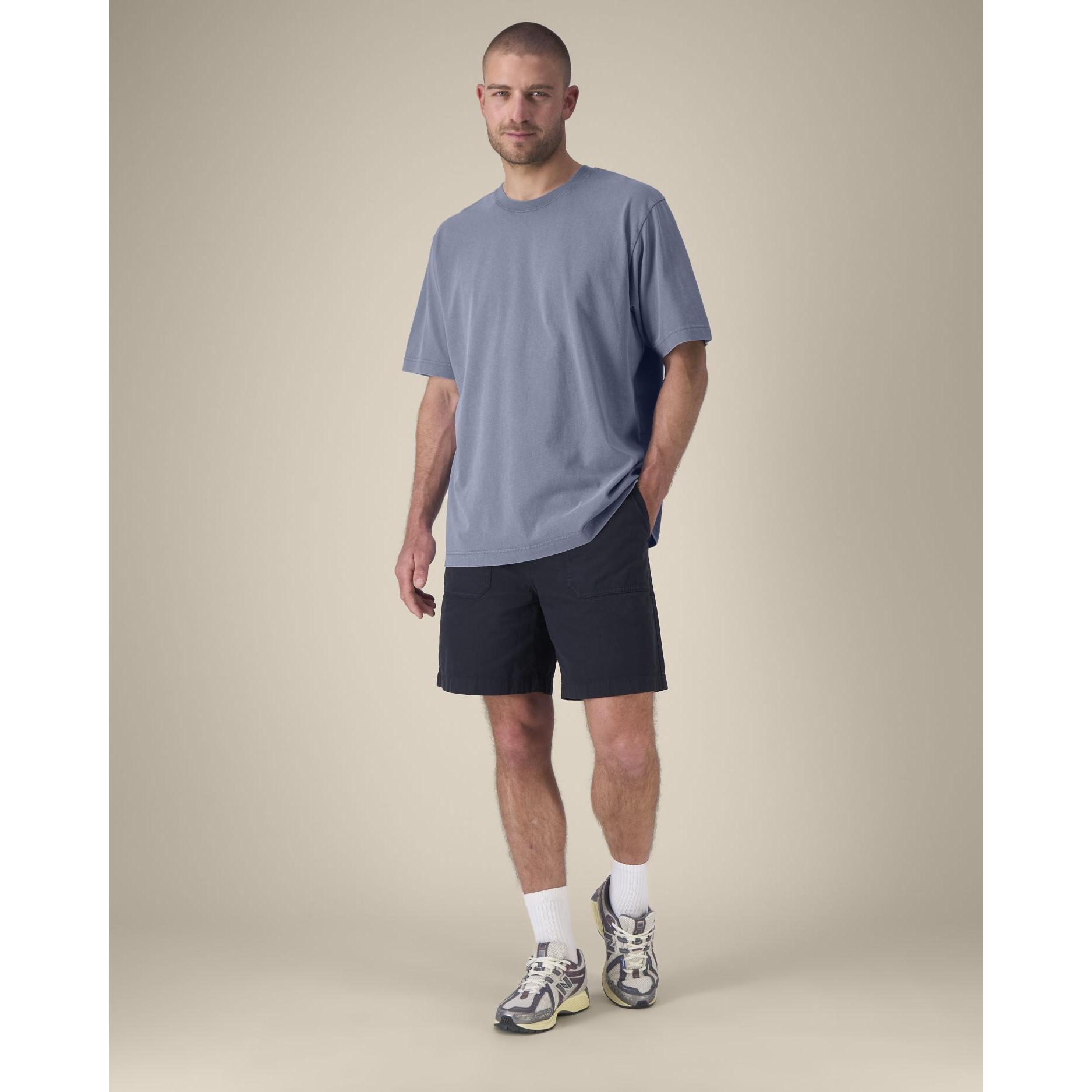 Tricou unisex Freestyler Vintage G. Dyed Blue Grey 3XL