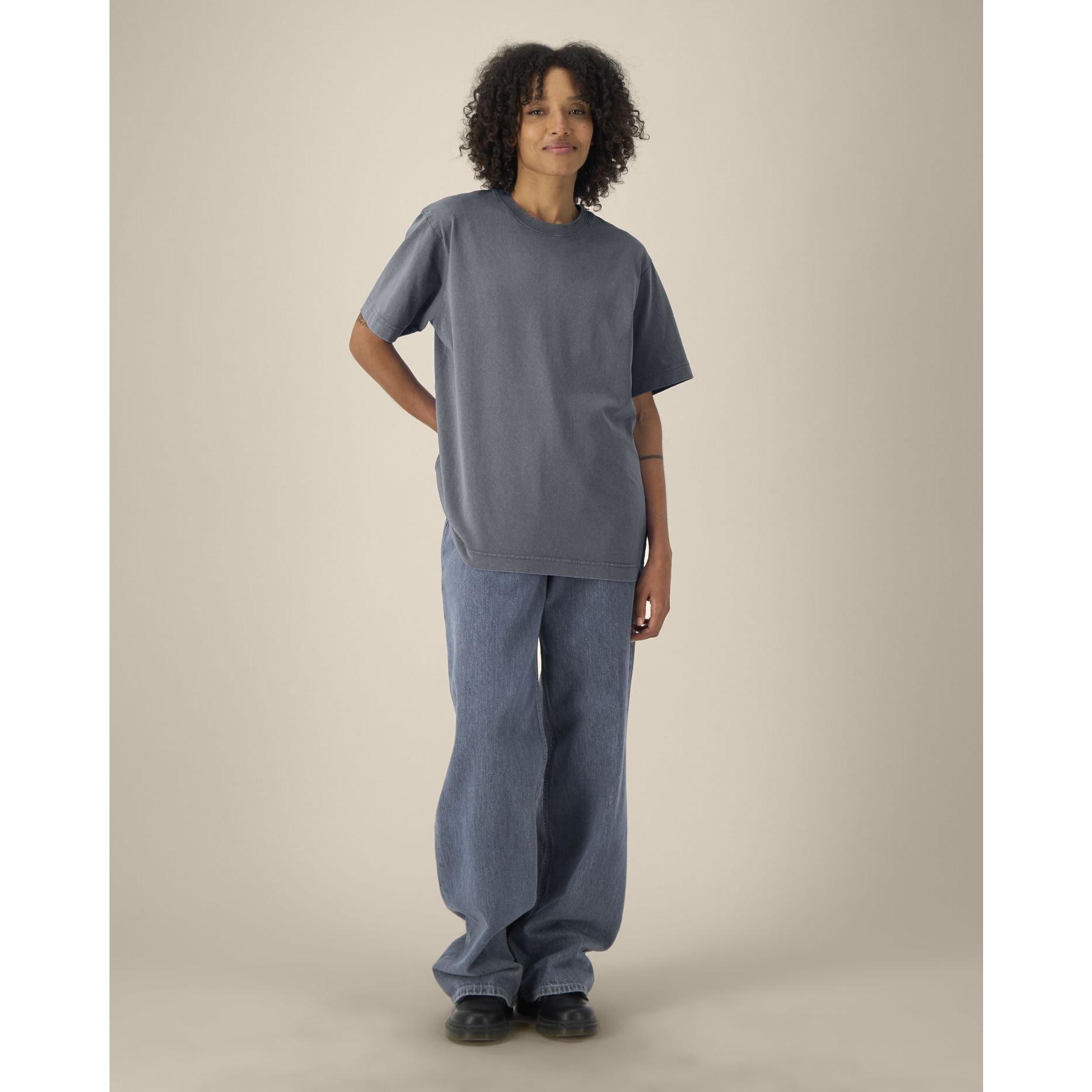 Tricou unisex Freestyler Vintage G. Dyed Anthracite 3XL