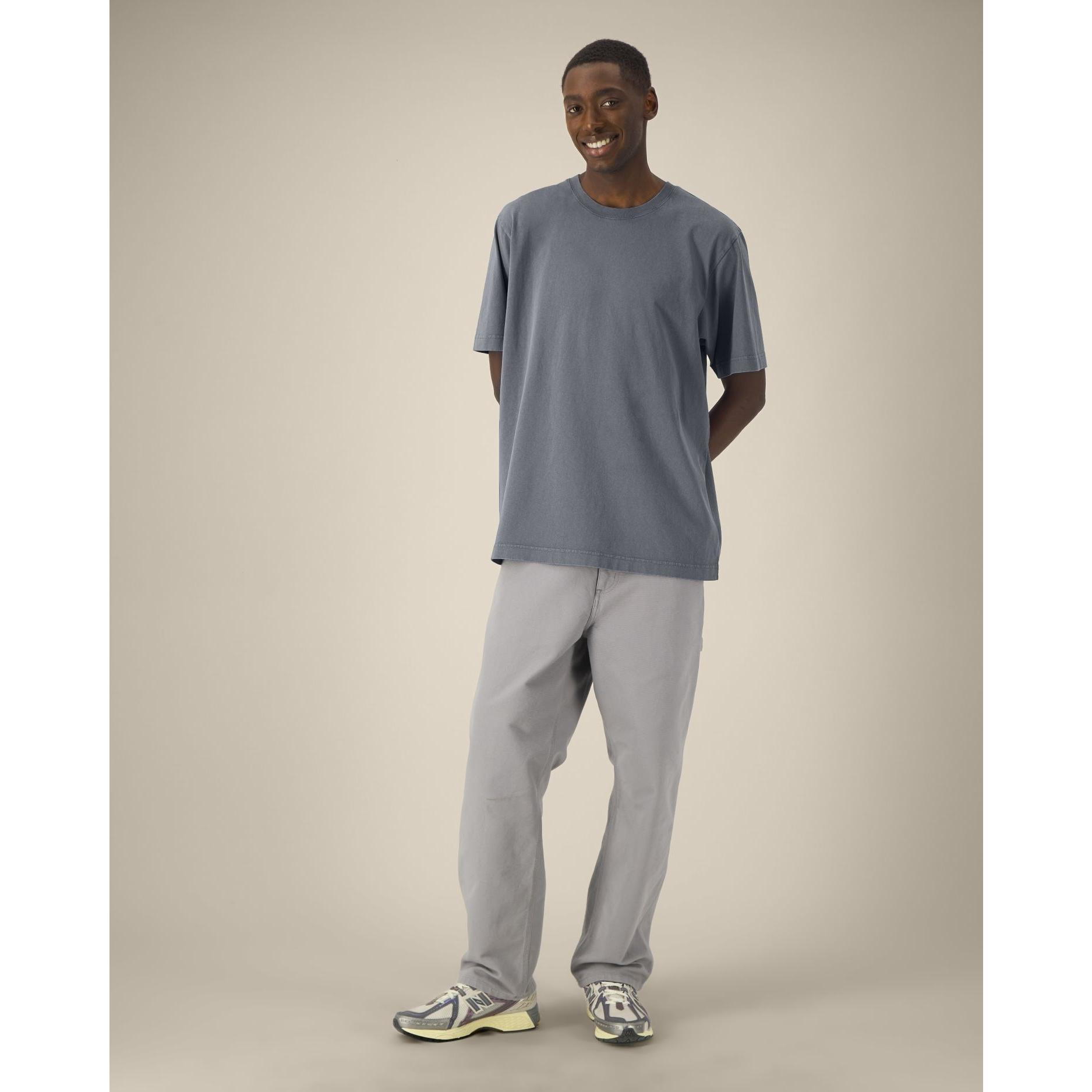 Tricou unisex Freestyler Vintage G. Dyed Anthracite 3XL