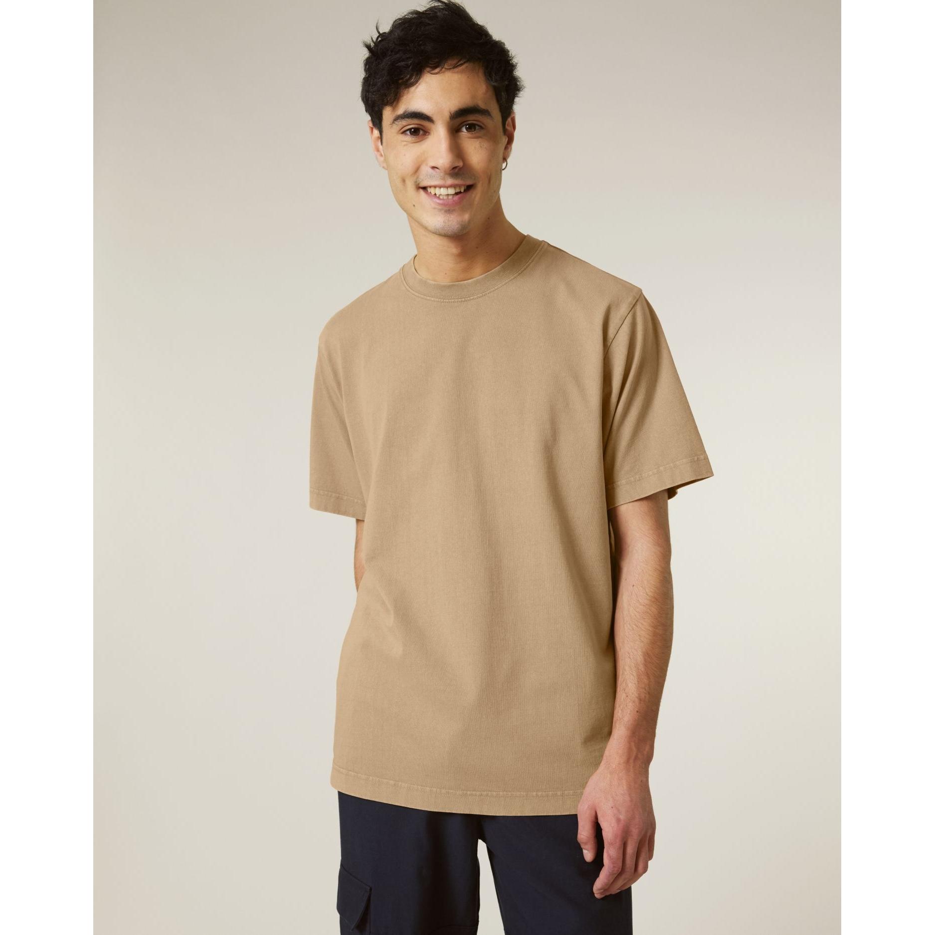 Tricou unisex Freestyler Vintage G. Dyed Latte 3XL
