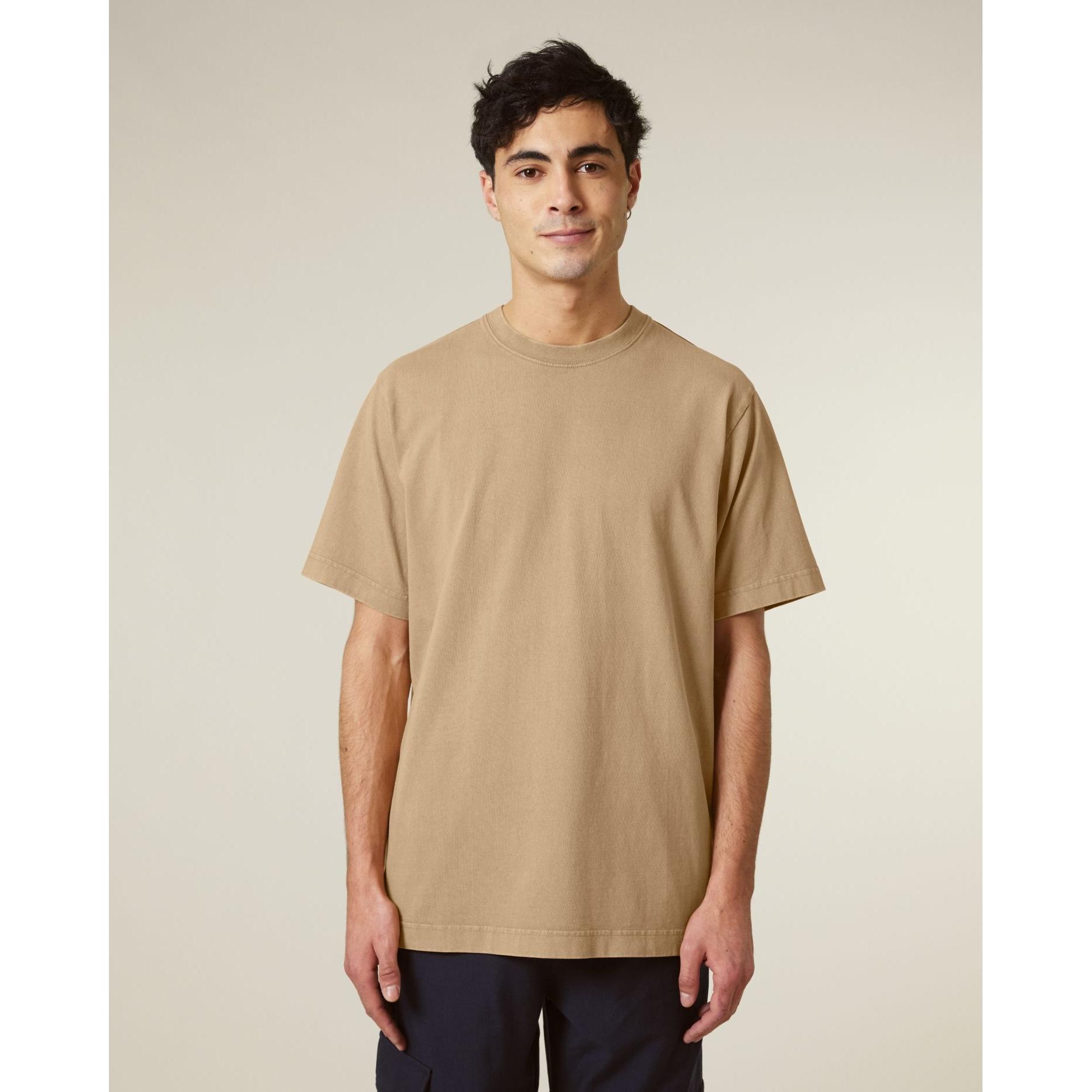 Tricou unisex Freestyler Vintage G. Dyed Latte 3XL