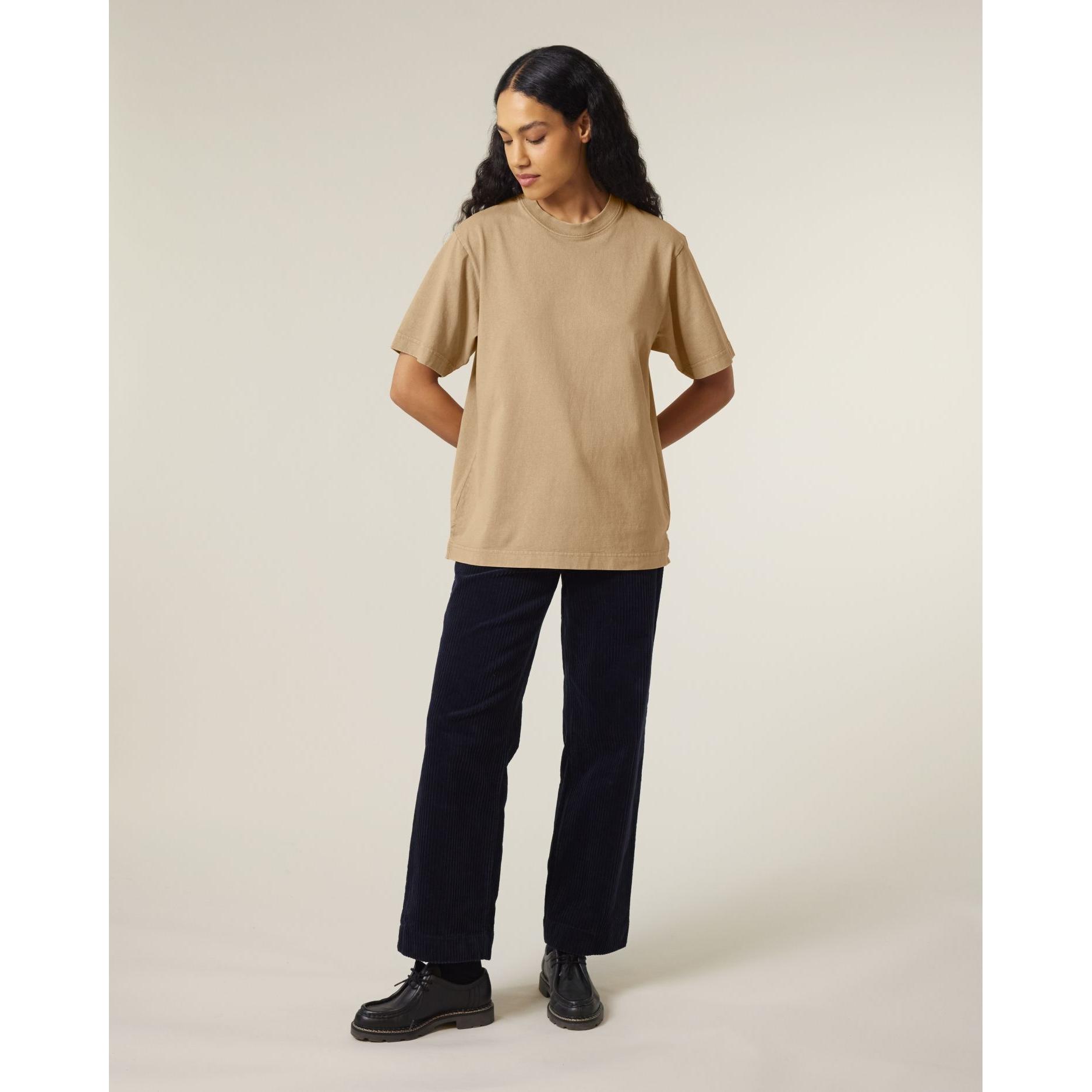 Tricou unisex Freestyler Vintage G. Dyed Latte 3XL