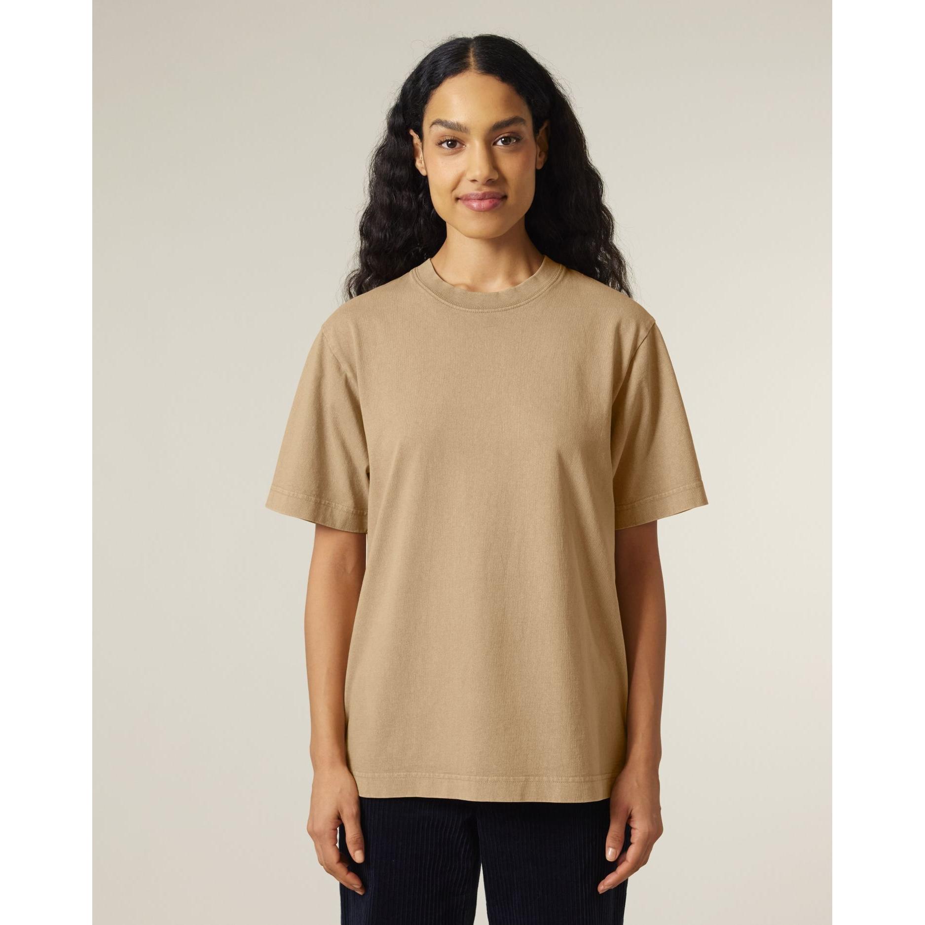 Tricou unisex Freestyler Vintage G. Dyed Latte 3XL