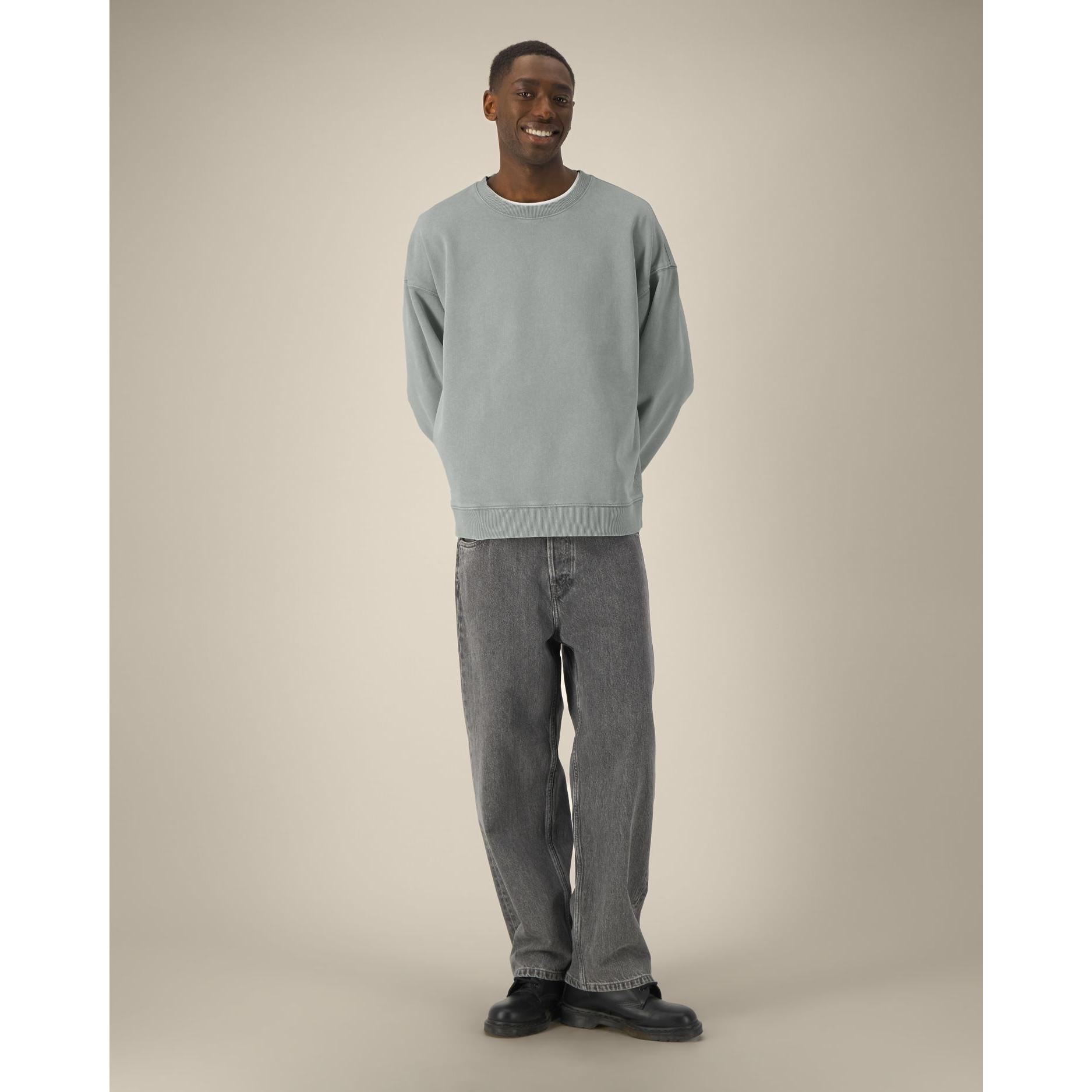 Bluză unisex Radder 2.0 Vintage G. Dyed Misty Grey 2XS