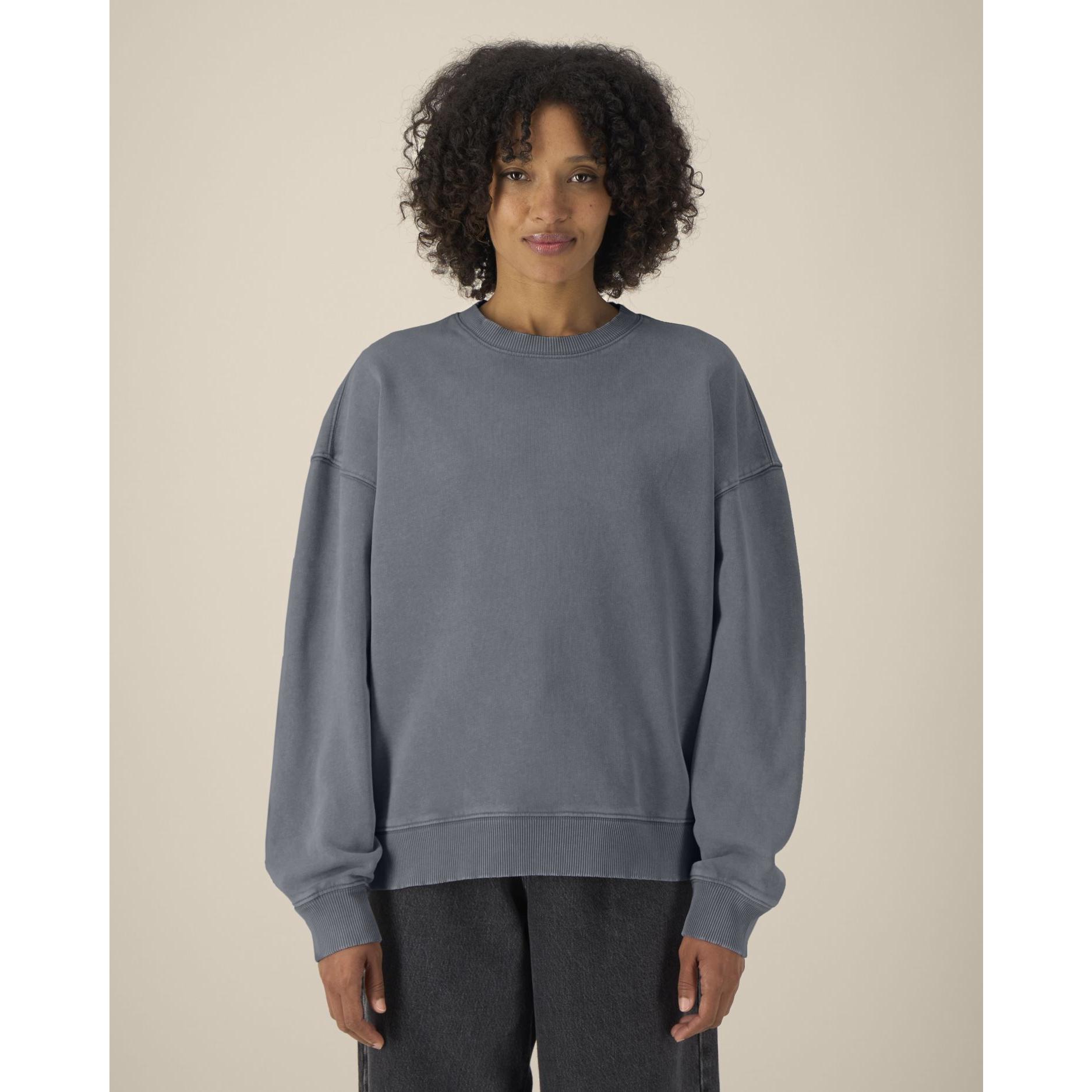 Bluză unisex Radder 2.0 Vintage G. Dyed Anthracite 3XL