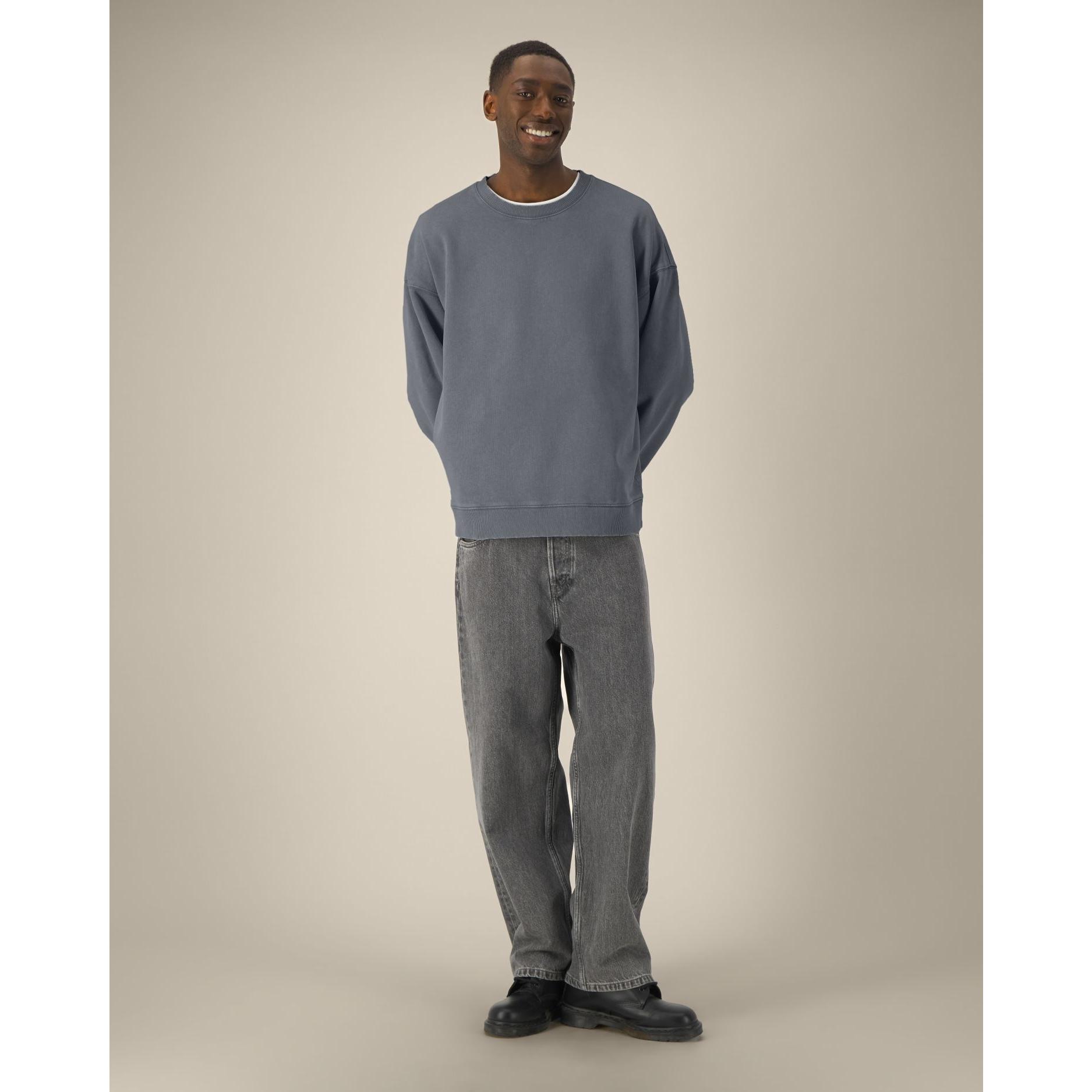 Bluză unisex Radder 2.0 Vintage G. Dyed Anthracite 3XL
