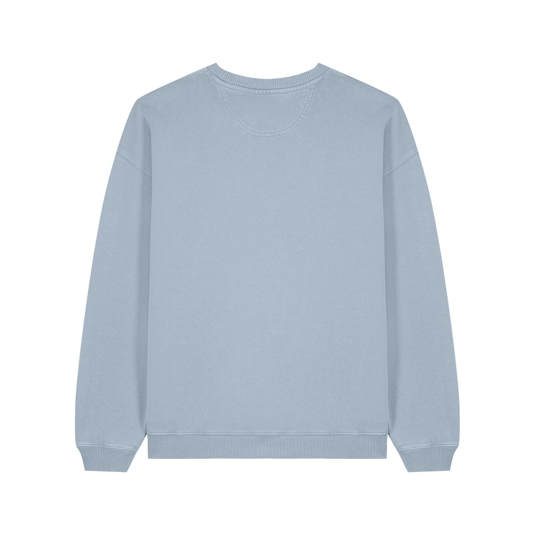 Bluză unisex Radder 2.0 Vintage G. Dyed Blue Stone