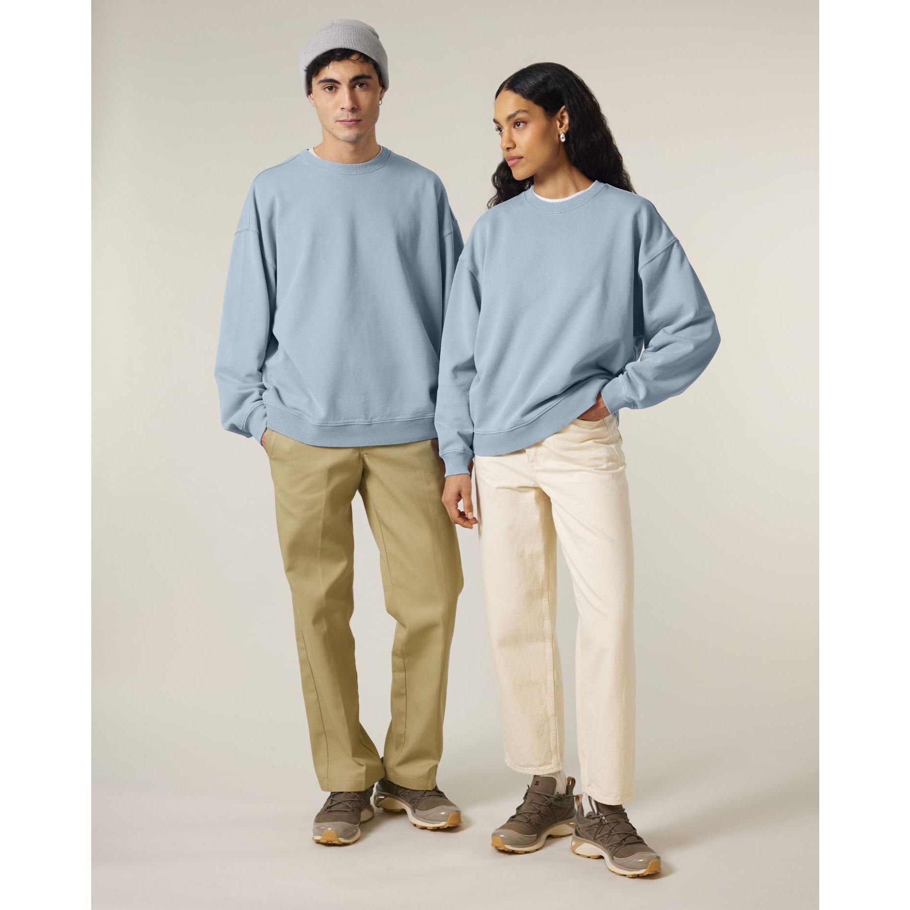 Bluză unisex Radder 2.0 Vintage G. Dyed Blue Stone 3XL