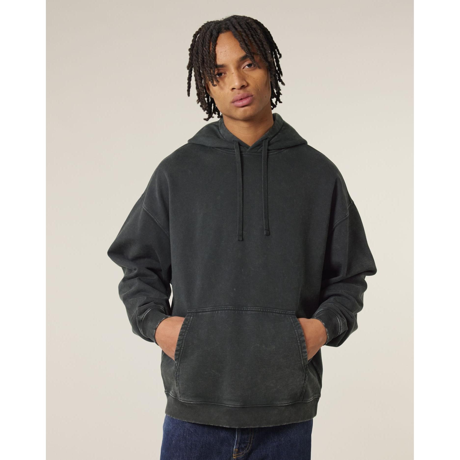 Hanorac unisex Slammer 2.0 vintage G. Dyed Black Rock 3XL