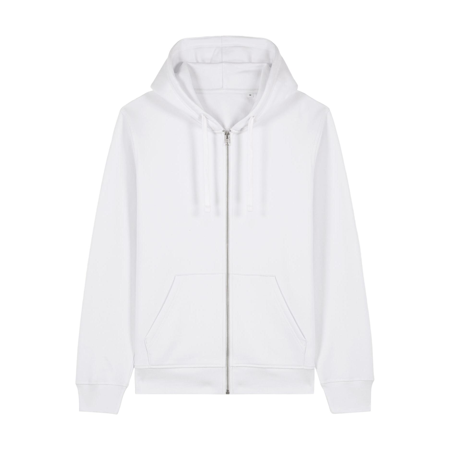 Hanorac cu fermoar unisex Mixer White