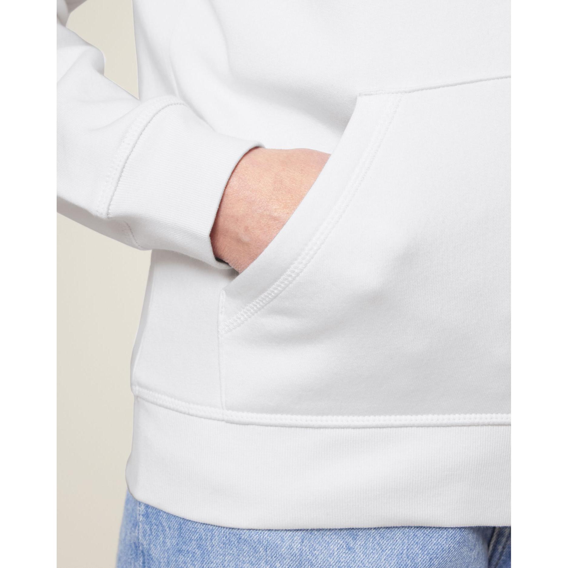 Hanorac cu fermoar unisex Mixer White 2XS