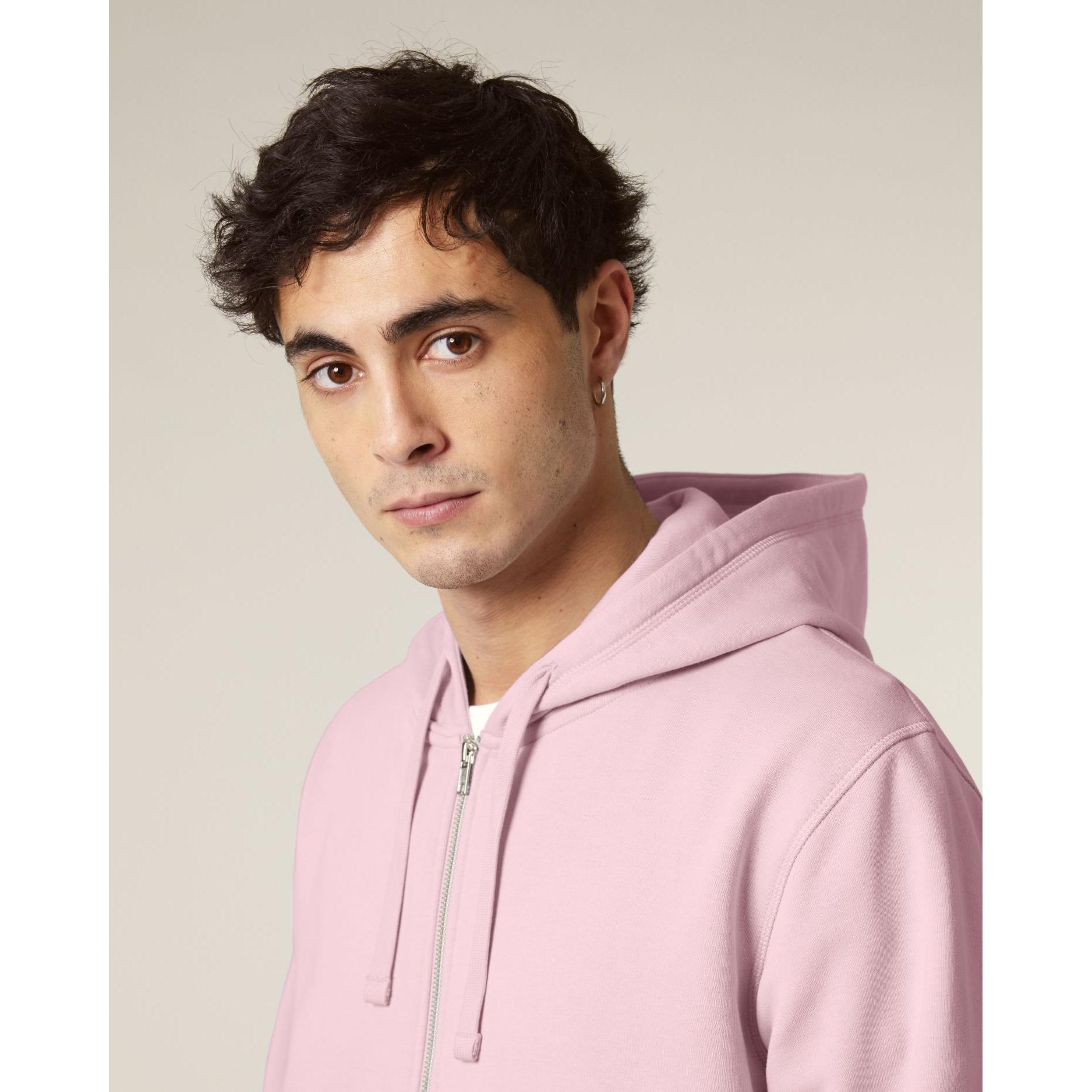 Hanorac cu fermoar unisex Mixer Cotton Pink L