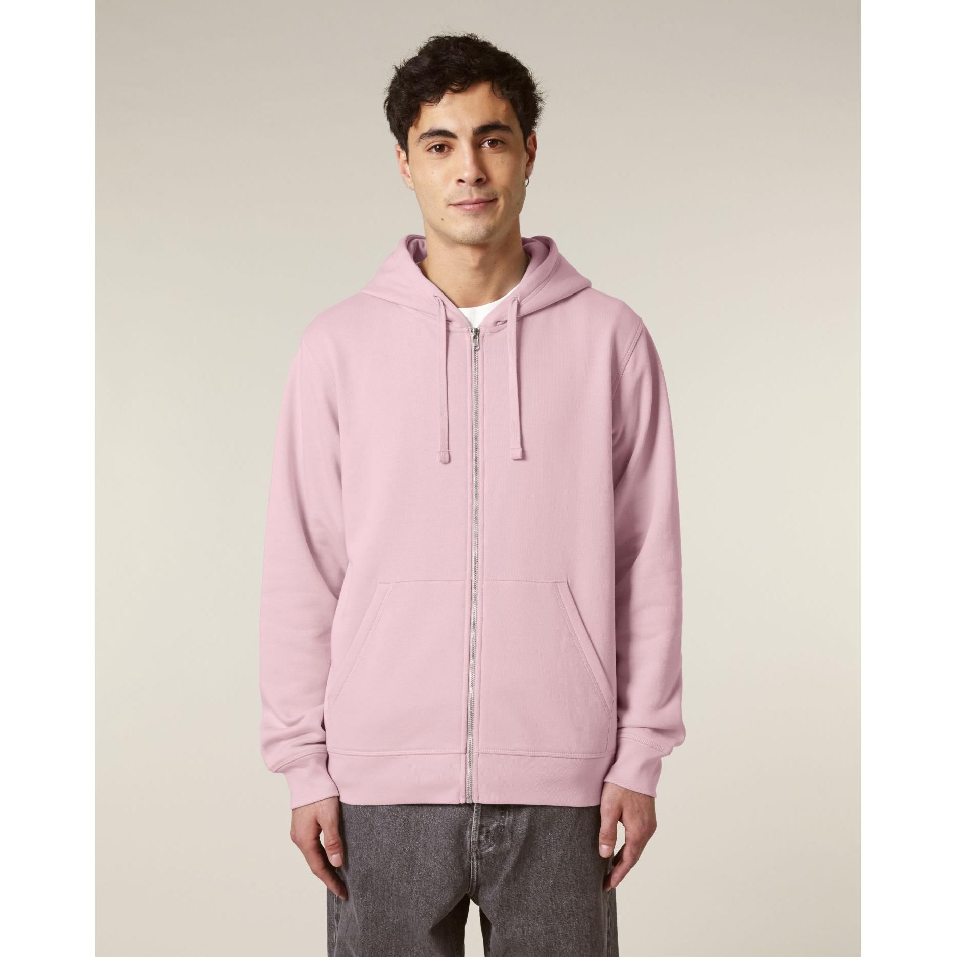 Hanorac cu fermoar unisex Mixer Cotton Pink L