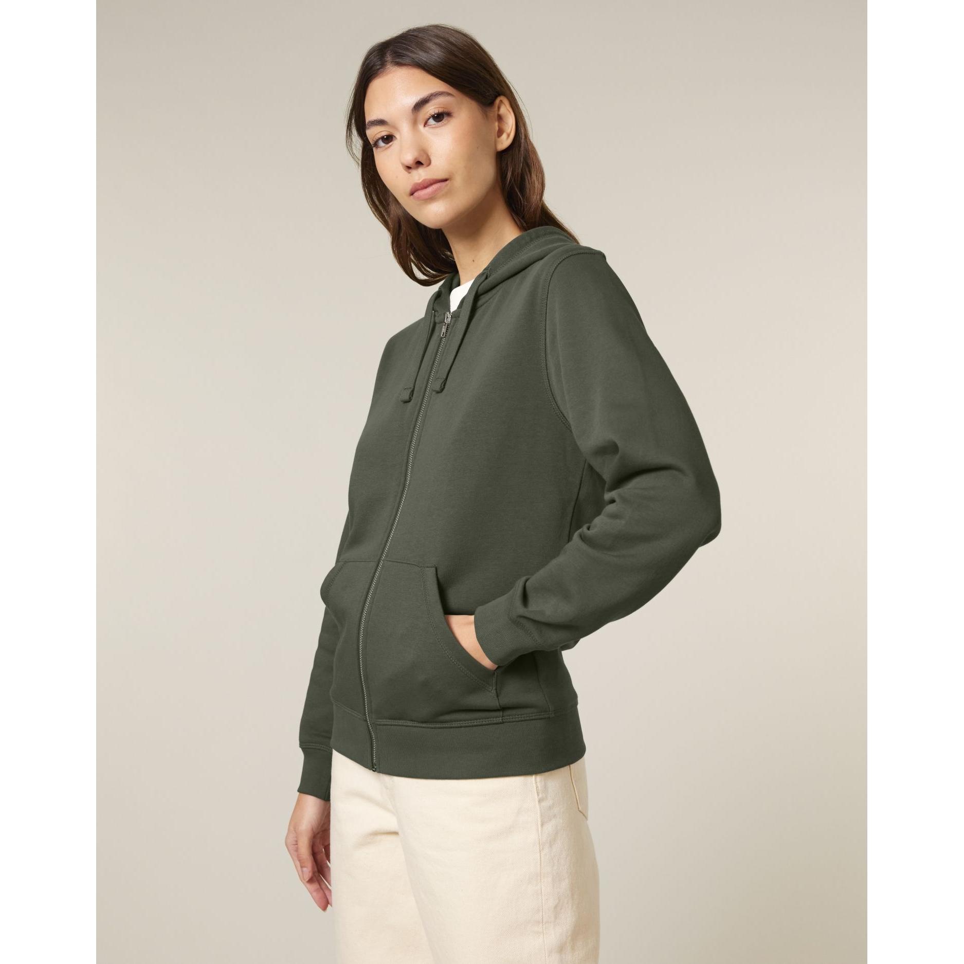 Hanorac cu fermoar unisex Mixer Khaki L