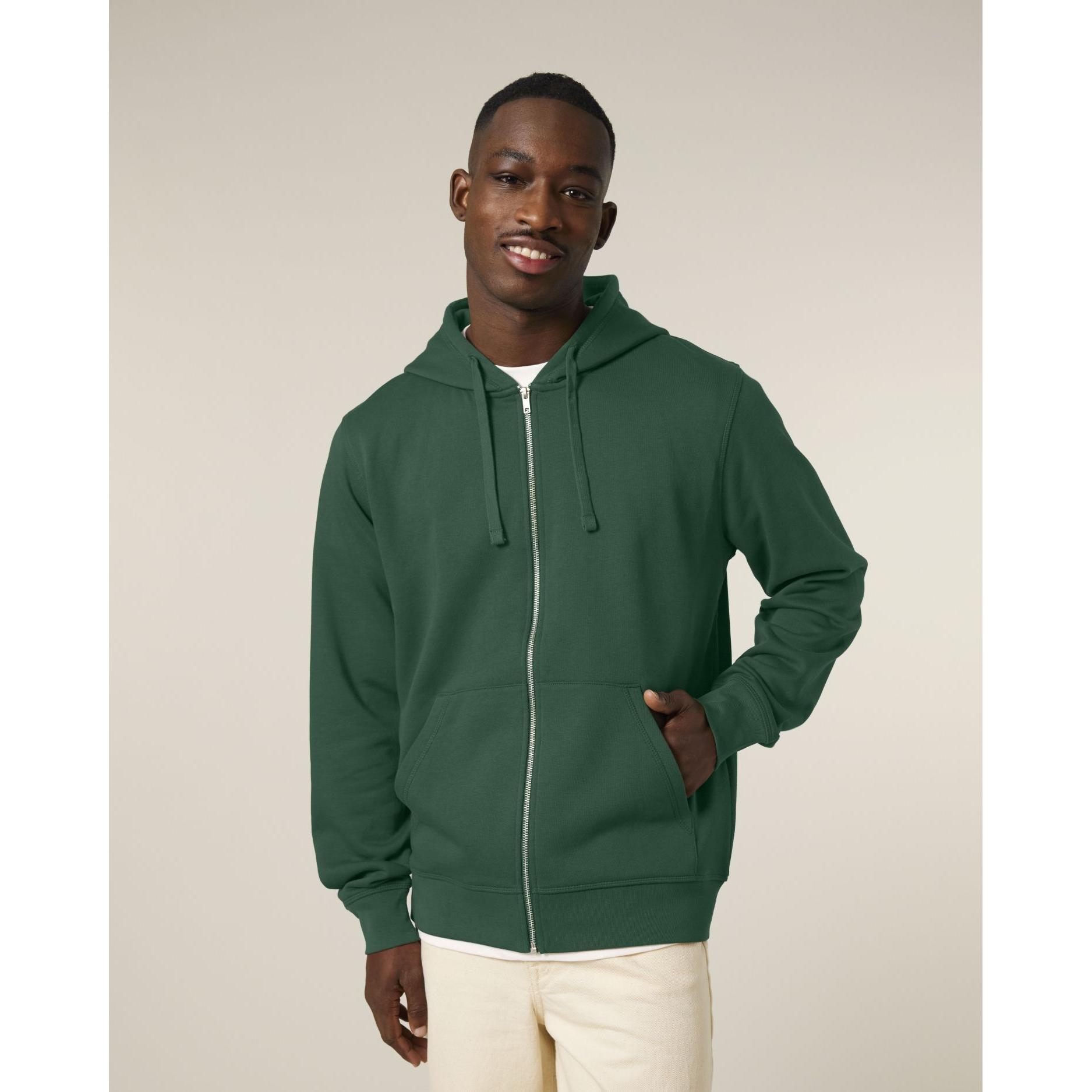 Hanorac cu fermoar unisex Mixer Bottle Green L