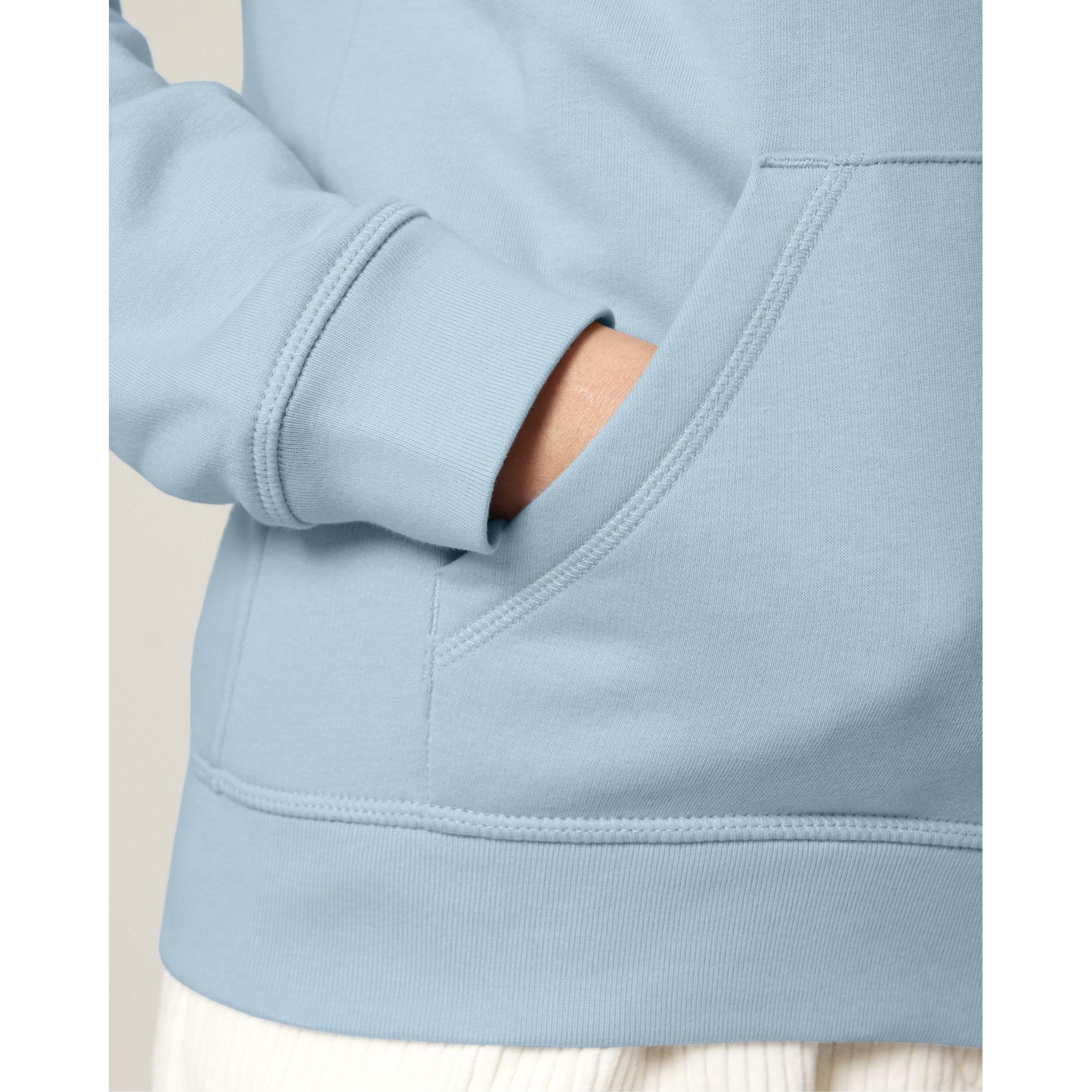 Hanorac cu fermoar unisex Mixer Sky blue L