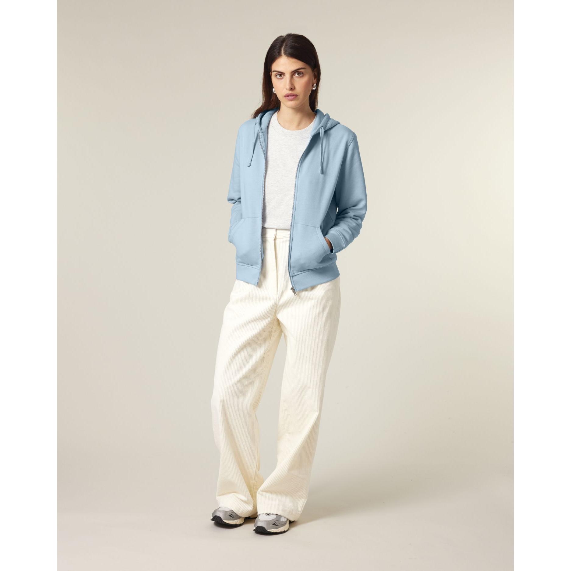 Hanorac cu fermoar unisex Mixer Sky blue L