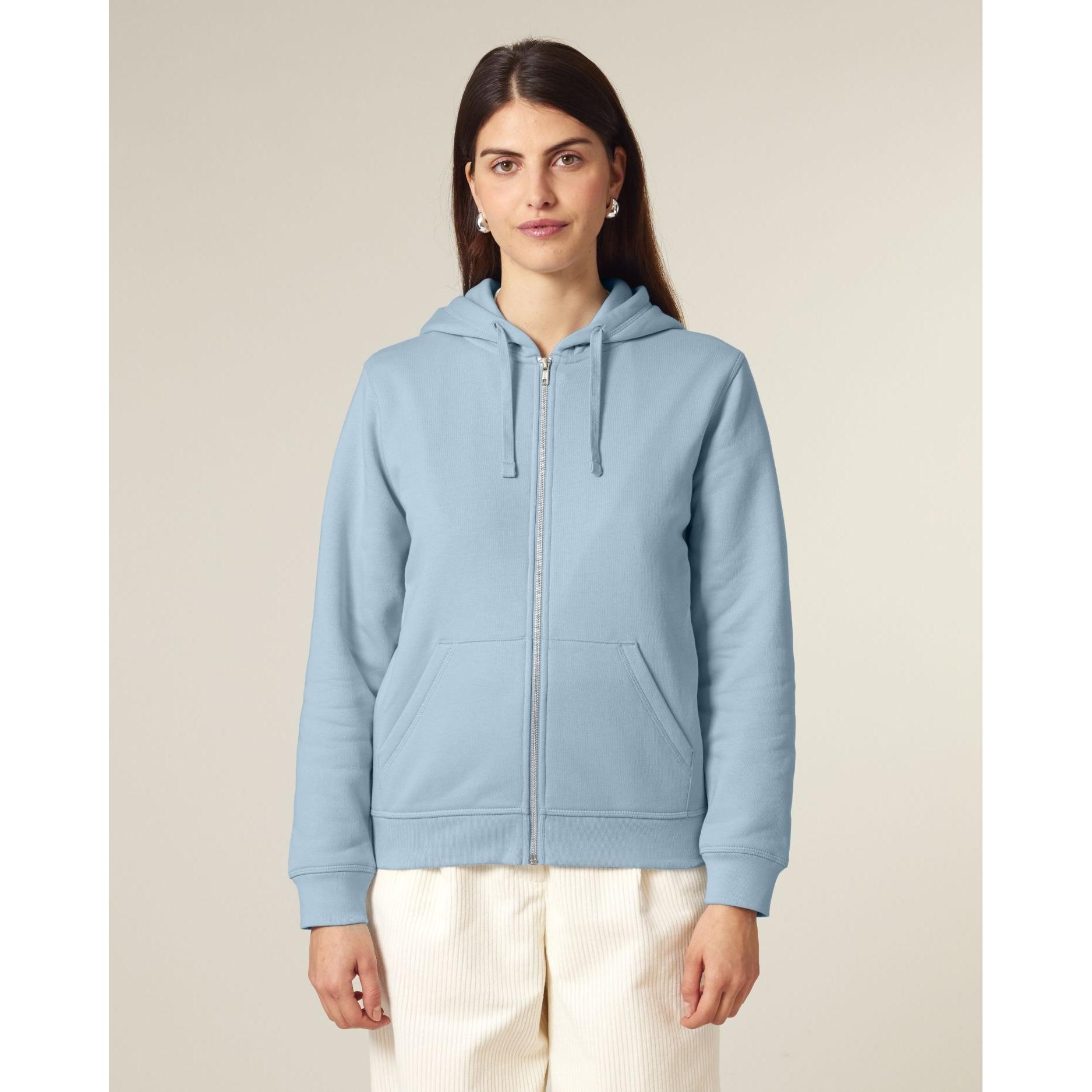 Hanorac cu fermoar unisex Mixer Sky blue L