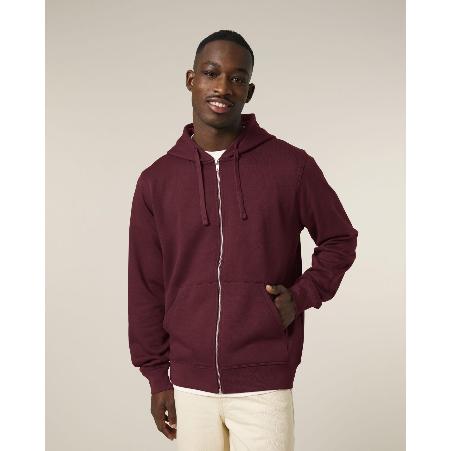 Hanorac cu fermoar unisex Mixer Burgundy L