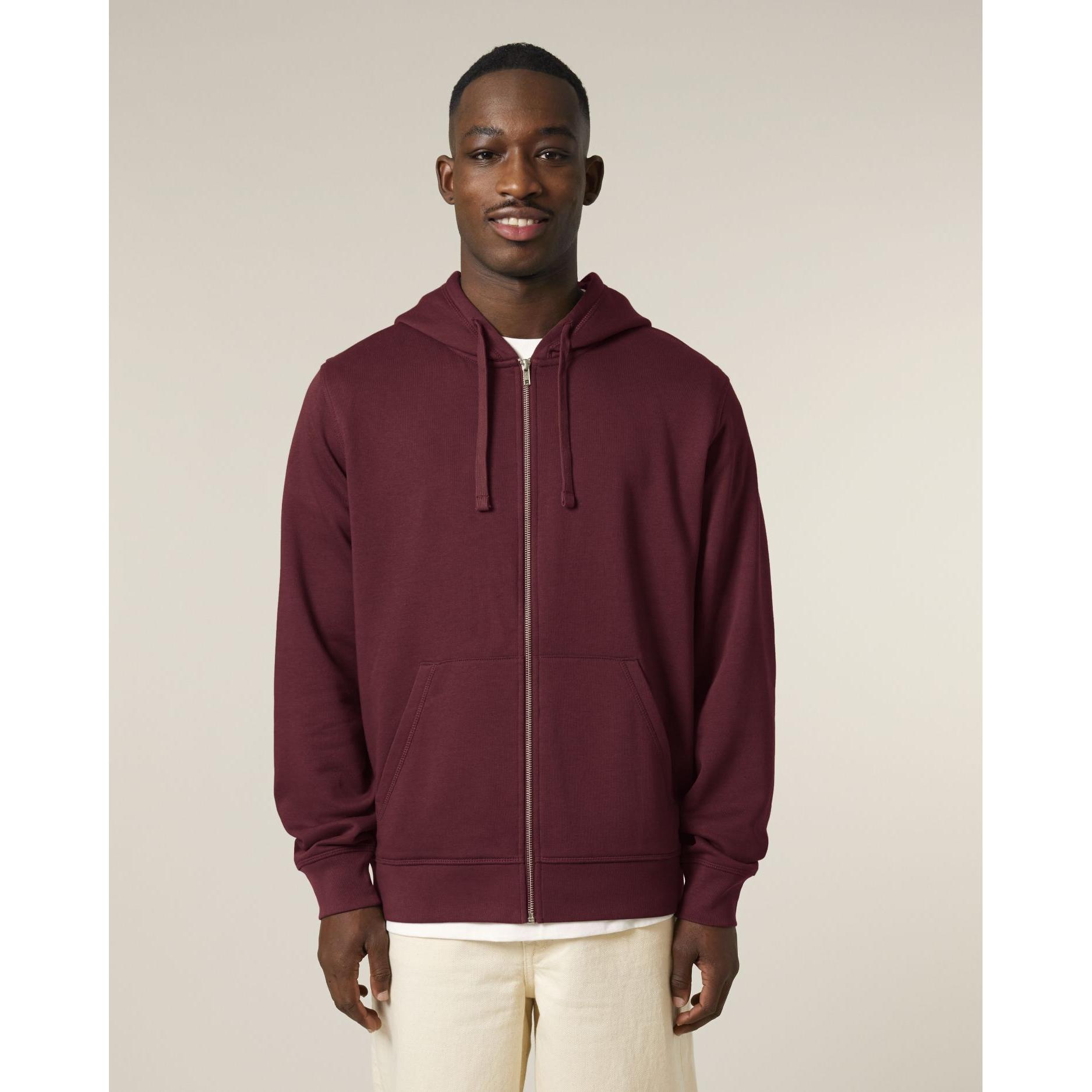 Hanorac cu fermoar unisex Mixer Burgundy L