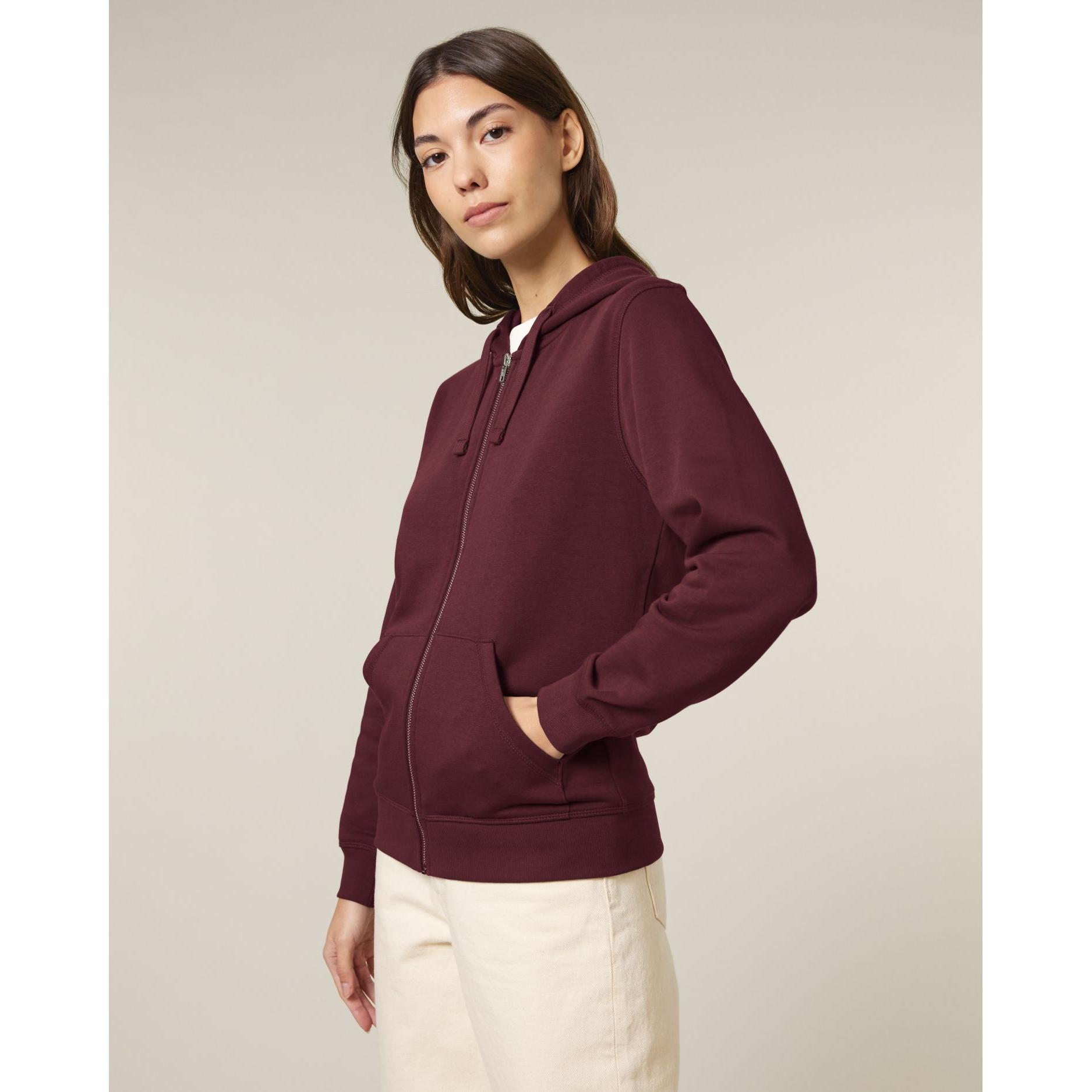 Hanorac cu fermoar unisex Mixer Burgundy L