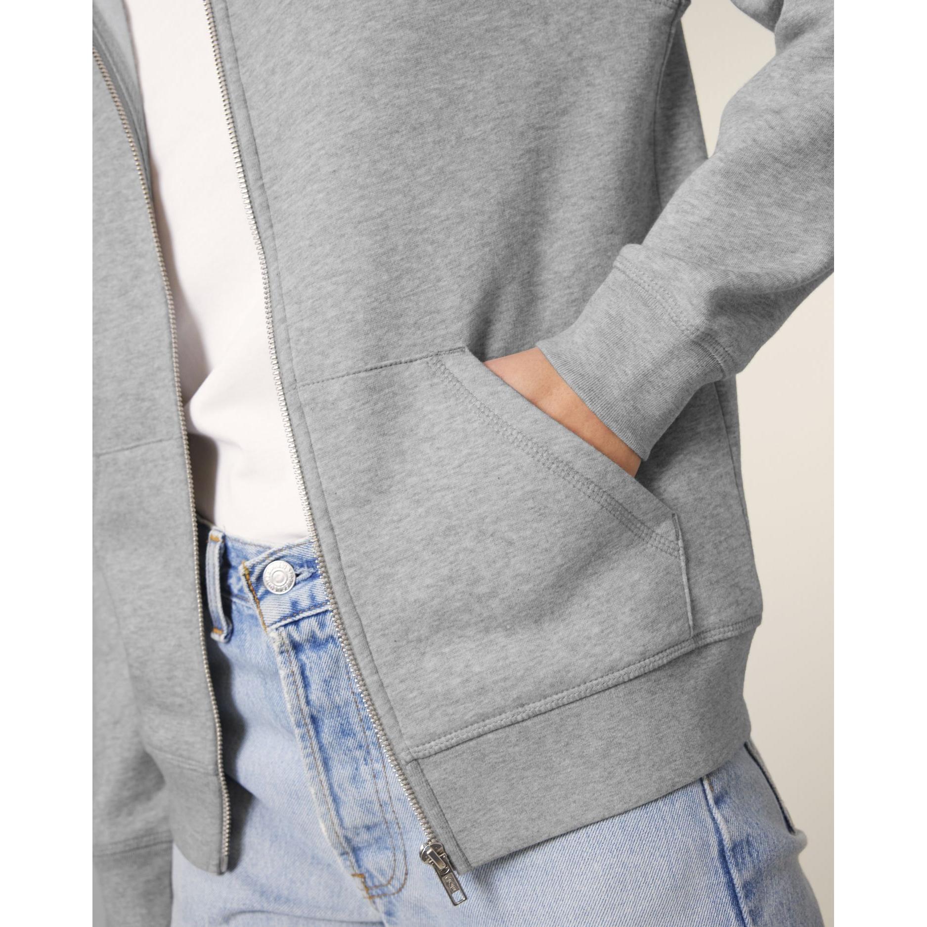 Hanorac cu fermoar unisex Mixer Heather Grey L