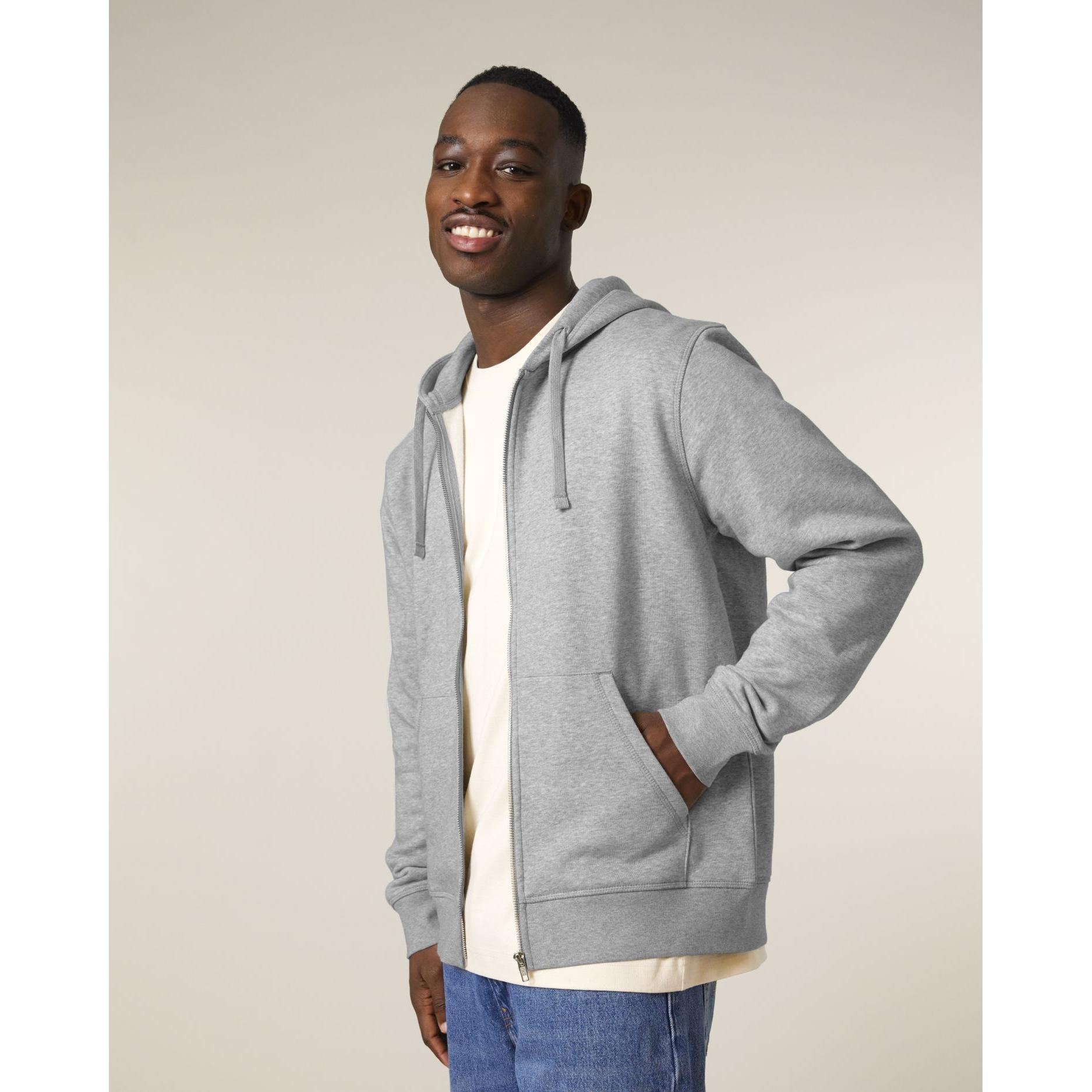 Hanorac cu fermoar unisex Mixer Heather Grey L