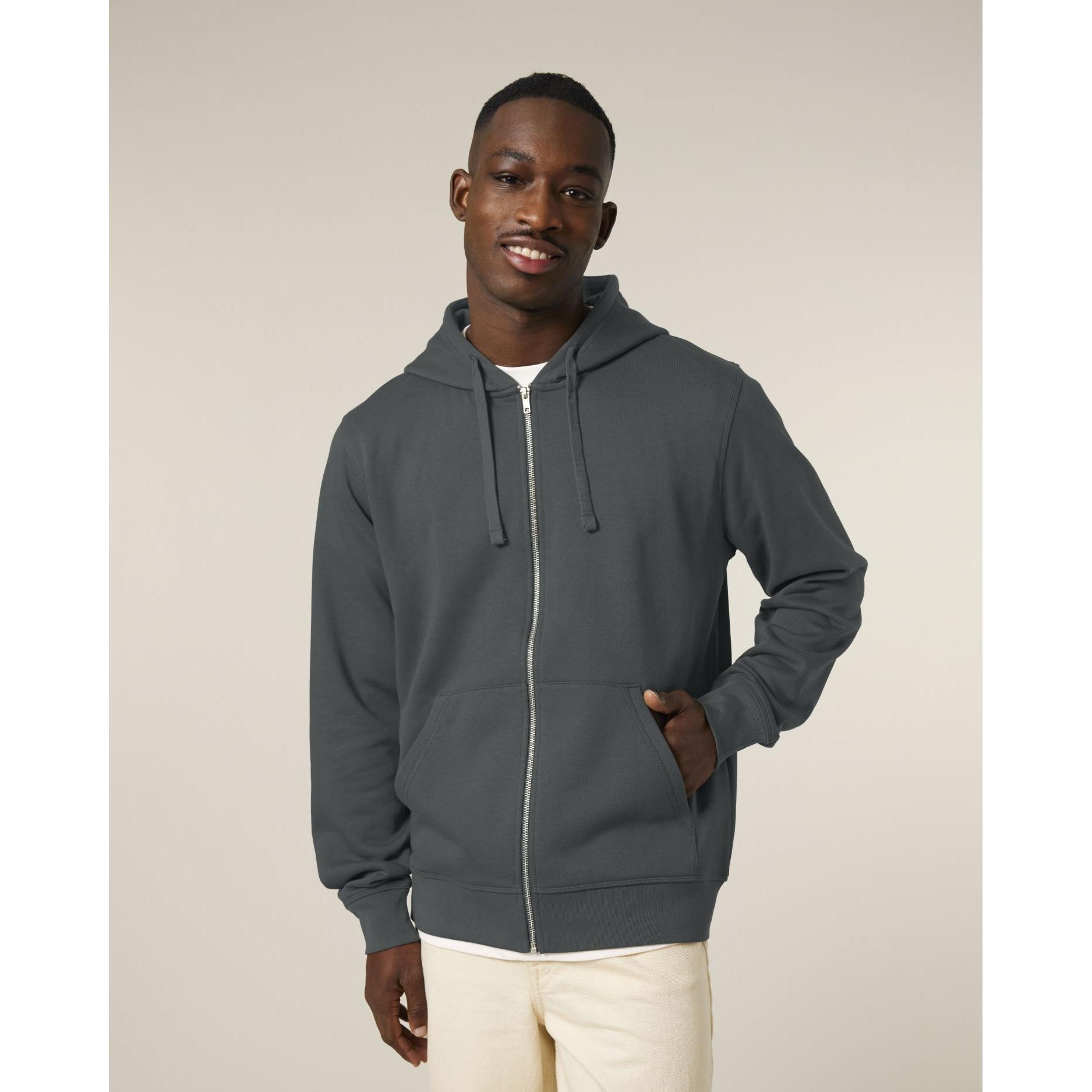 Hanorac cu fermoar unisex Mixer Anthracite S