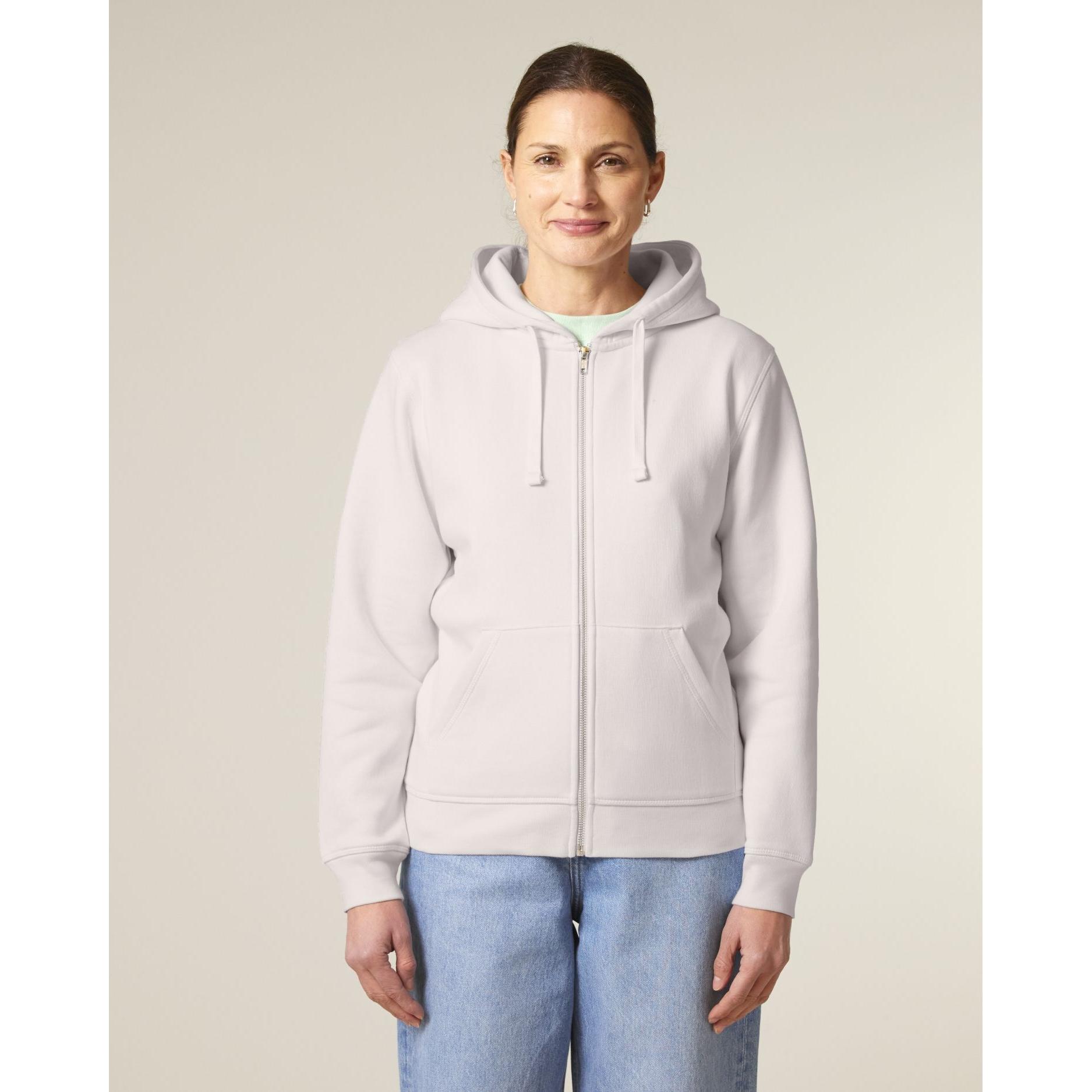 Hanorac cu fermoar unisex Mixer Vintage White M