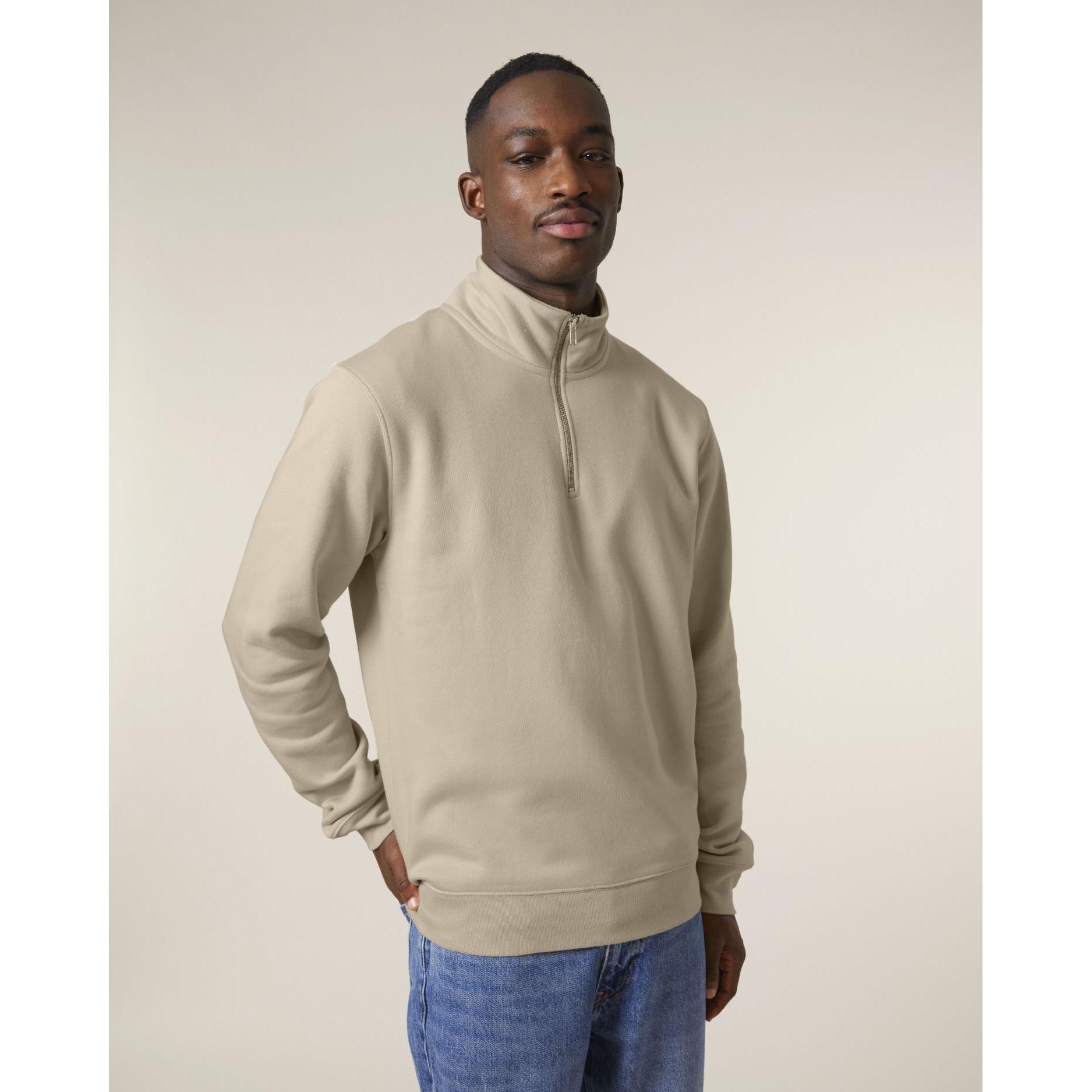 Bluză unisex cu fermoar 1/4 Trucker 2.0 Desert Dust XL