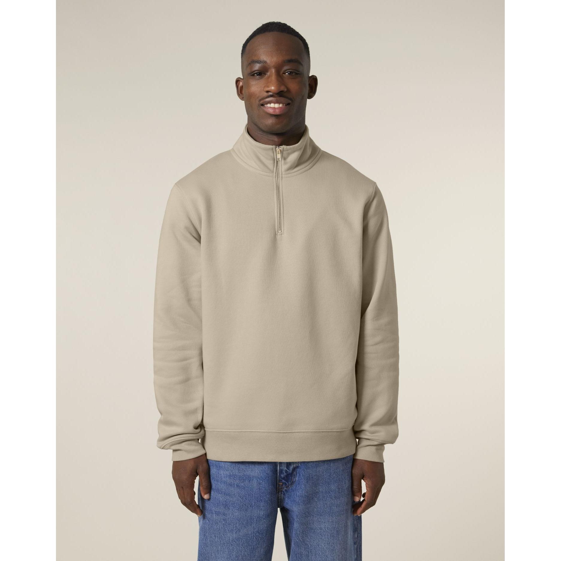 Bluză unisex cu fermoar 1/4 Trucker 2.0 Desert Dust XL