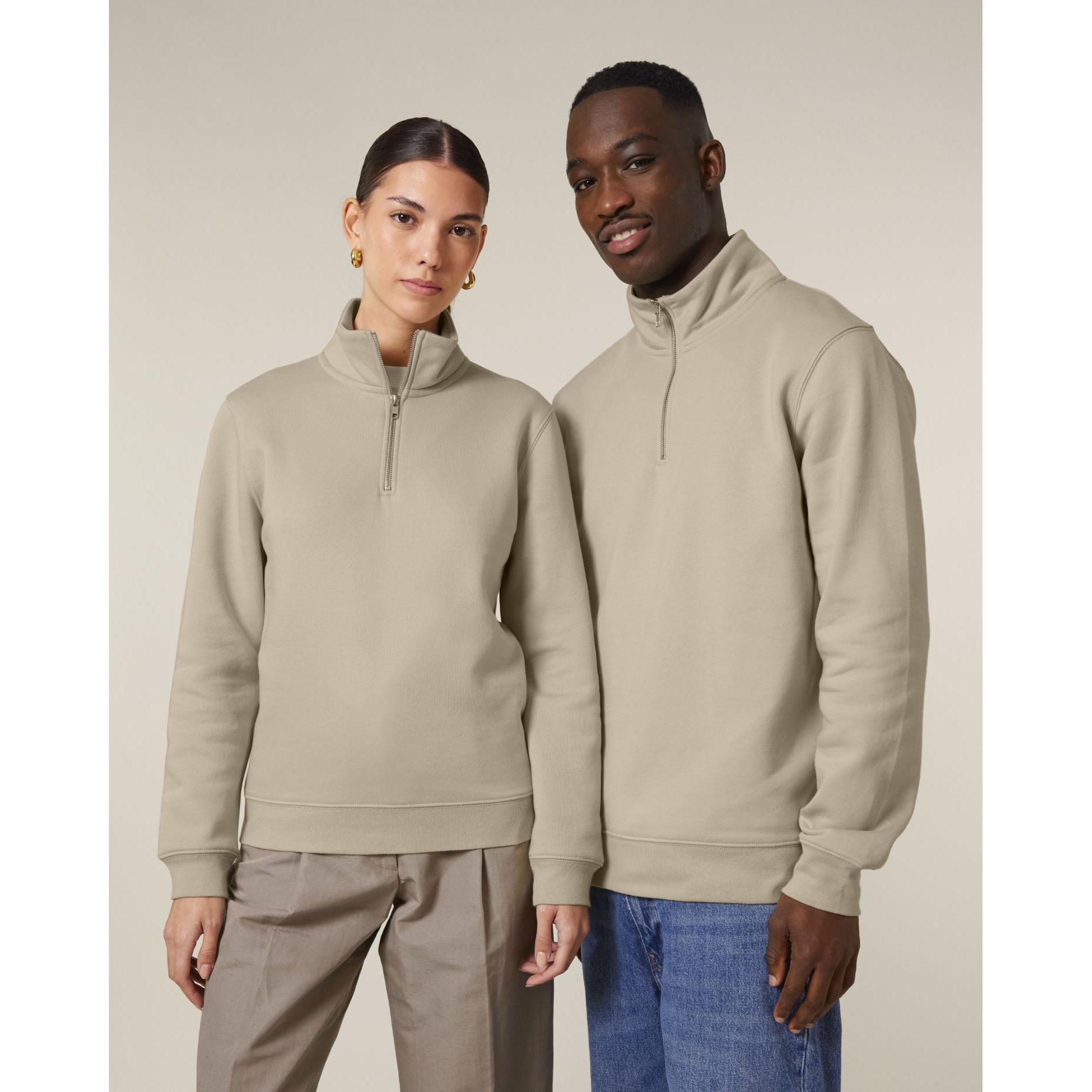 Bluză unisex cu fermoar 1/4 Trucker 2.0 Desert Dust XL