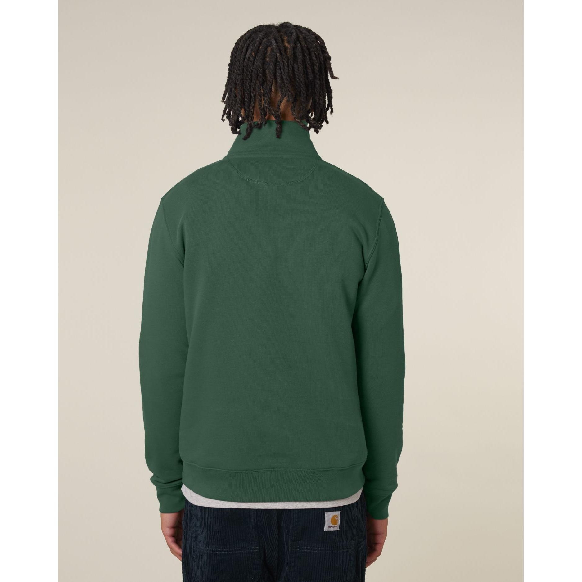 Bluză unisex cu fermoar 1/4 Trucker 2.0 Bottle Green L