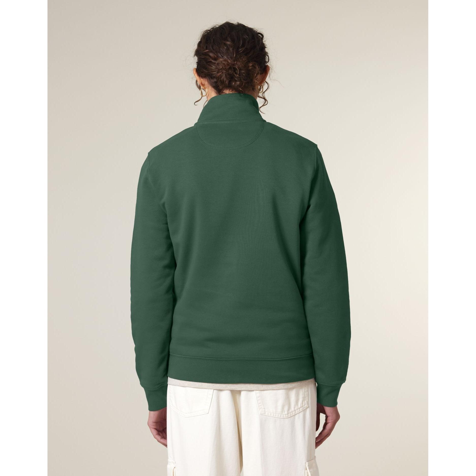 Bluză unisex cu fermoar 1/4 Trucker 2.0 Bottle Green L