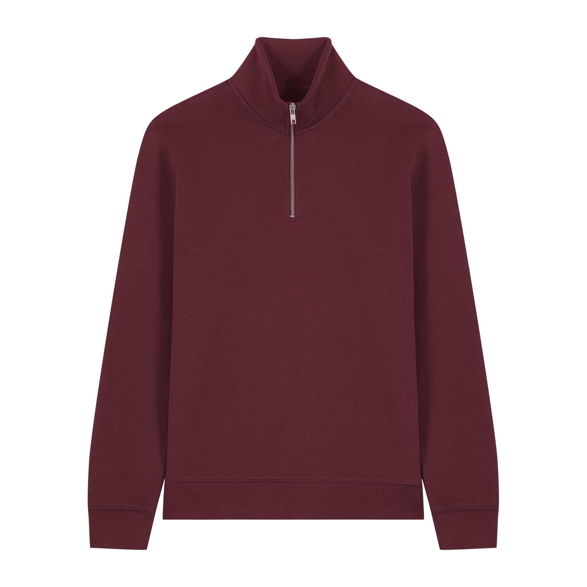 Bluză unisex cu fermoar 1/4 Trucker 2.0 Burgundy