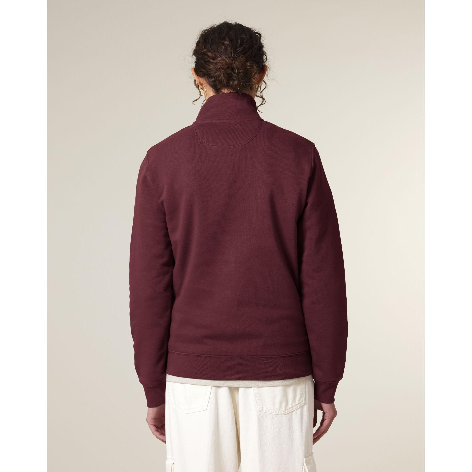 Bluză unisex cu fermoar 1/4 Trucker 2.0 Burgundy 3XL