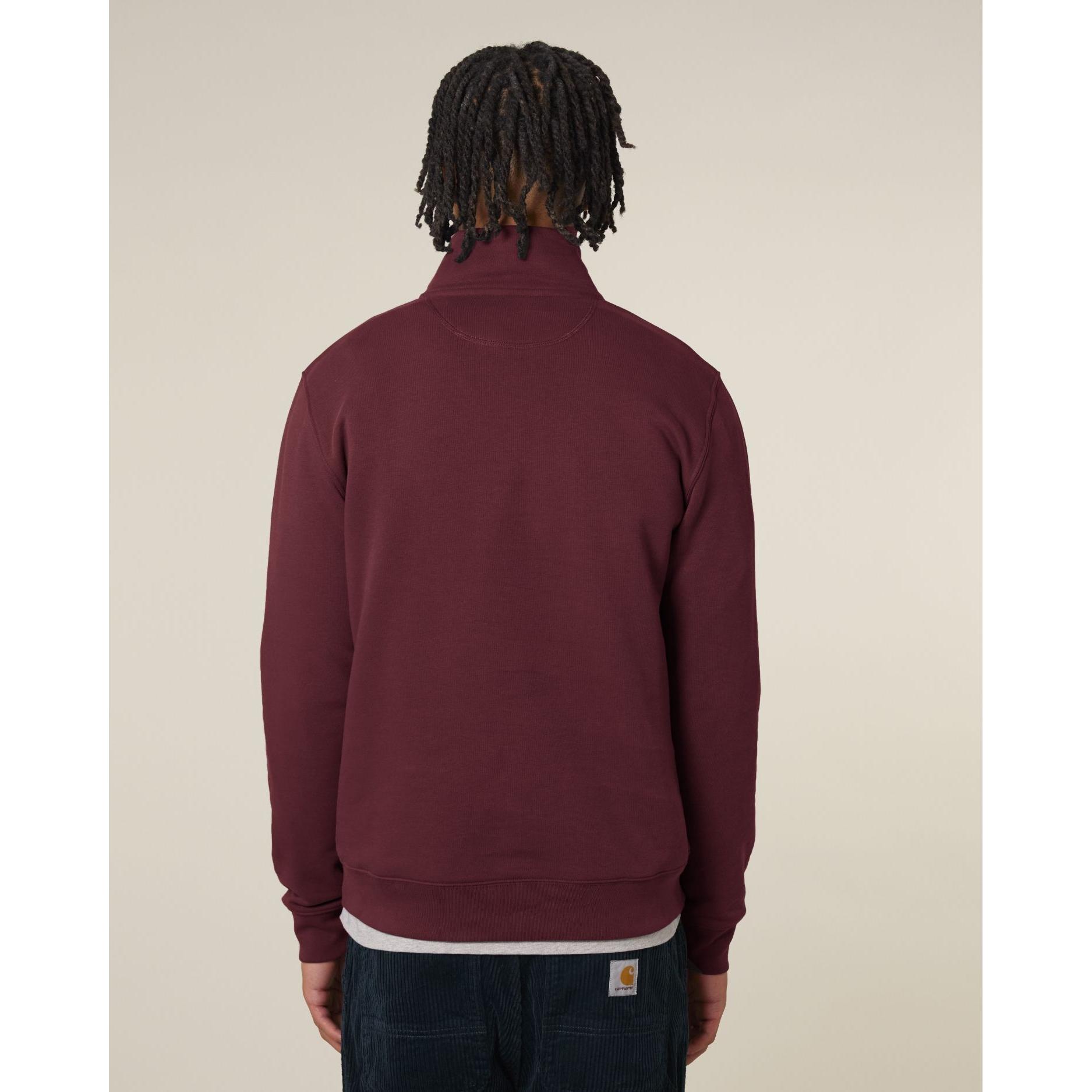 Bluză unisex cu fermoar 1/4 Trucker 2.0 Burgundy 3XL