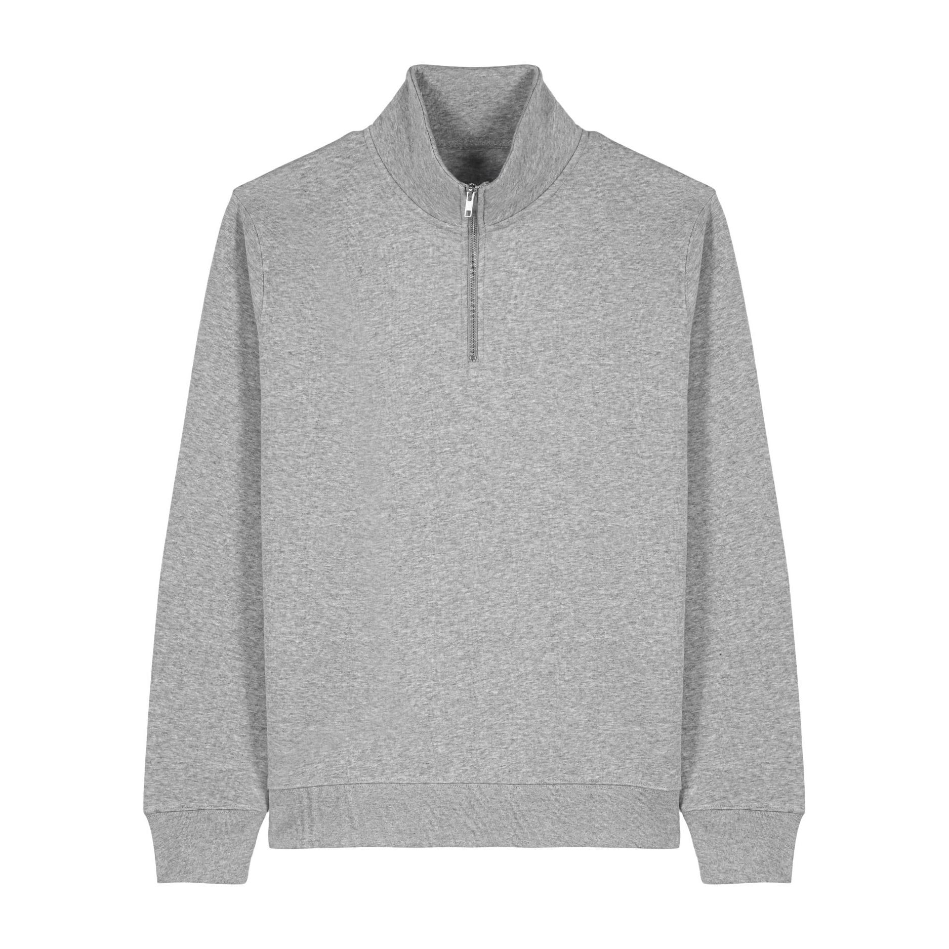 Bluză unisex cu fermoar 1/4 Trucker 2.0 Heather Grey