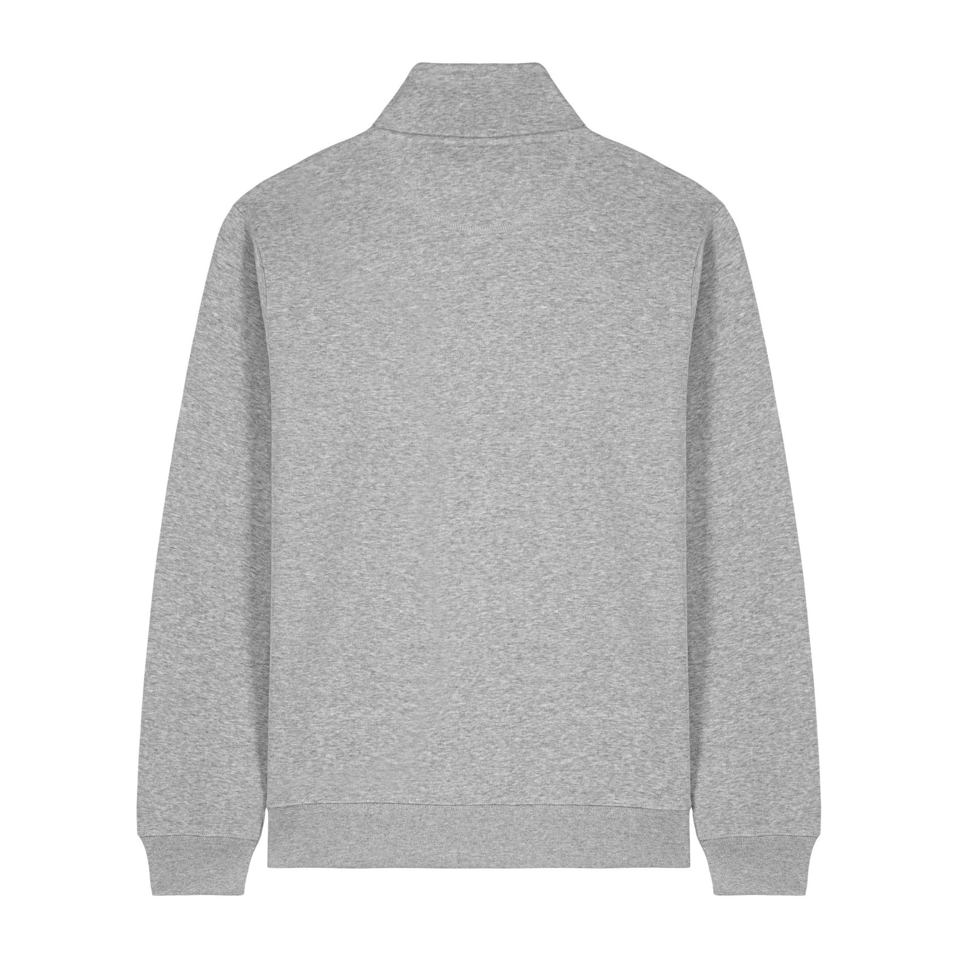 Bluză unisex cu fermoar 1/4 Trucker 2.0 Heather Grey 5XL