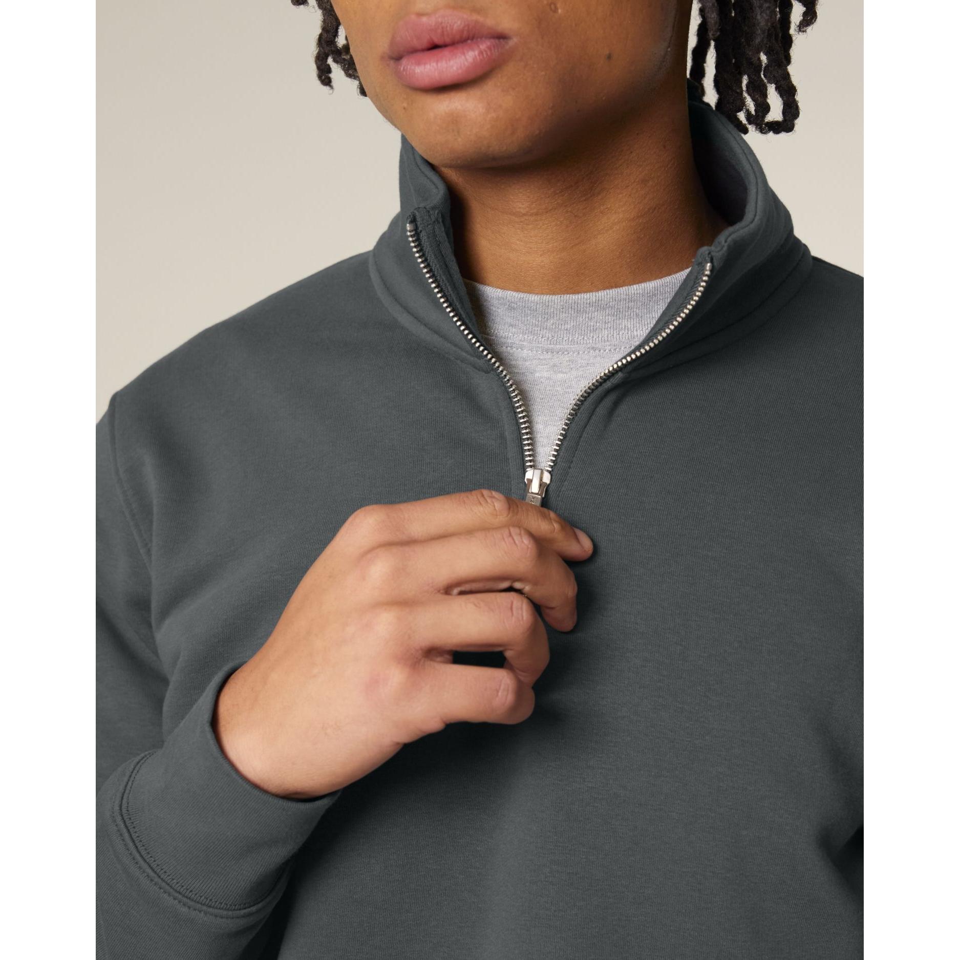 Bluză unisex cu fermoar 1/4 Trucker 2.0 Anthracite 5XL