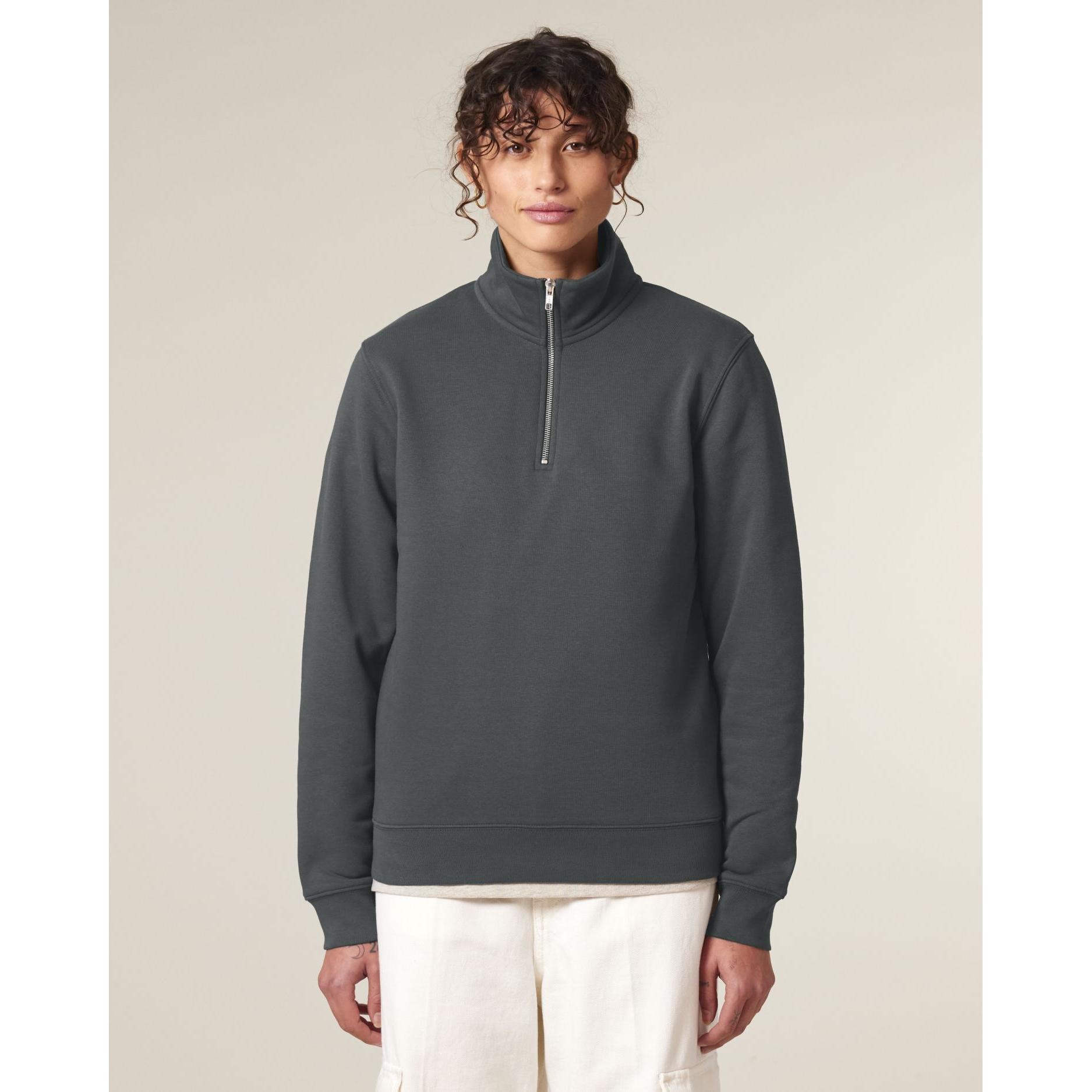 Bluză unisex cu fermoar 1/4 Trucker 2.0 Anthracite 5XL