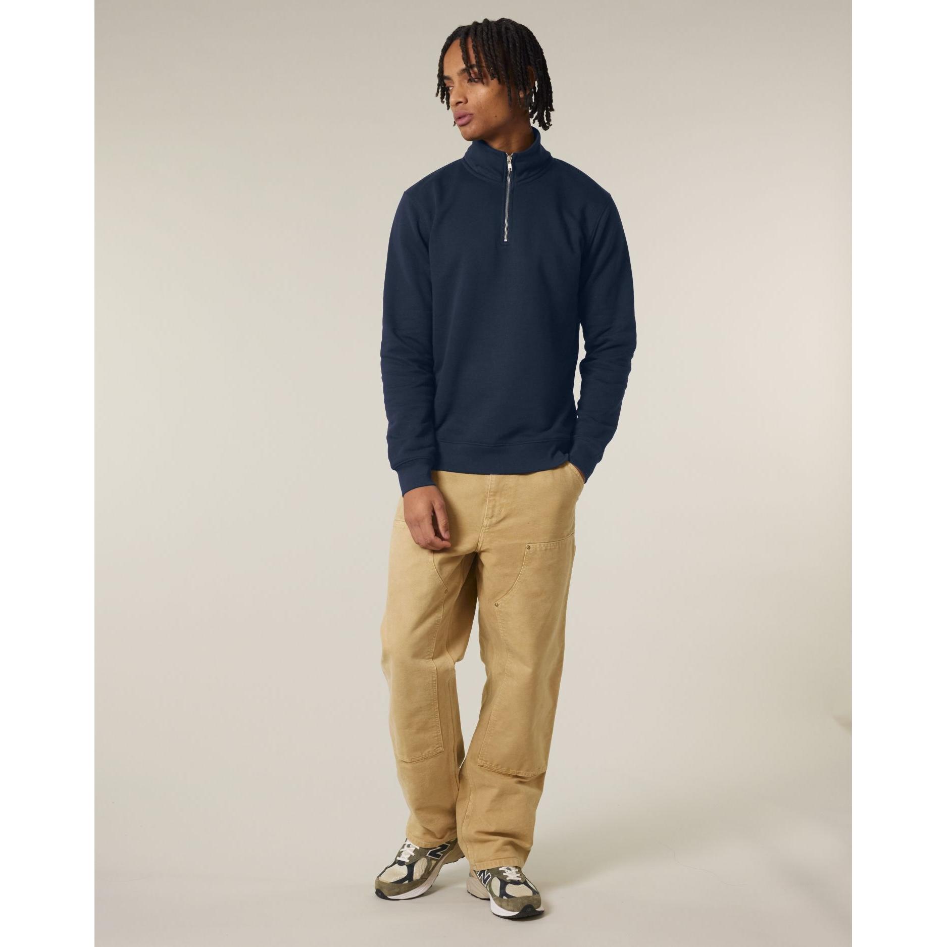 Bluză unisex cu fermoar 1/4 Trucker 2.0 French Navy 3XL