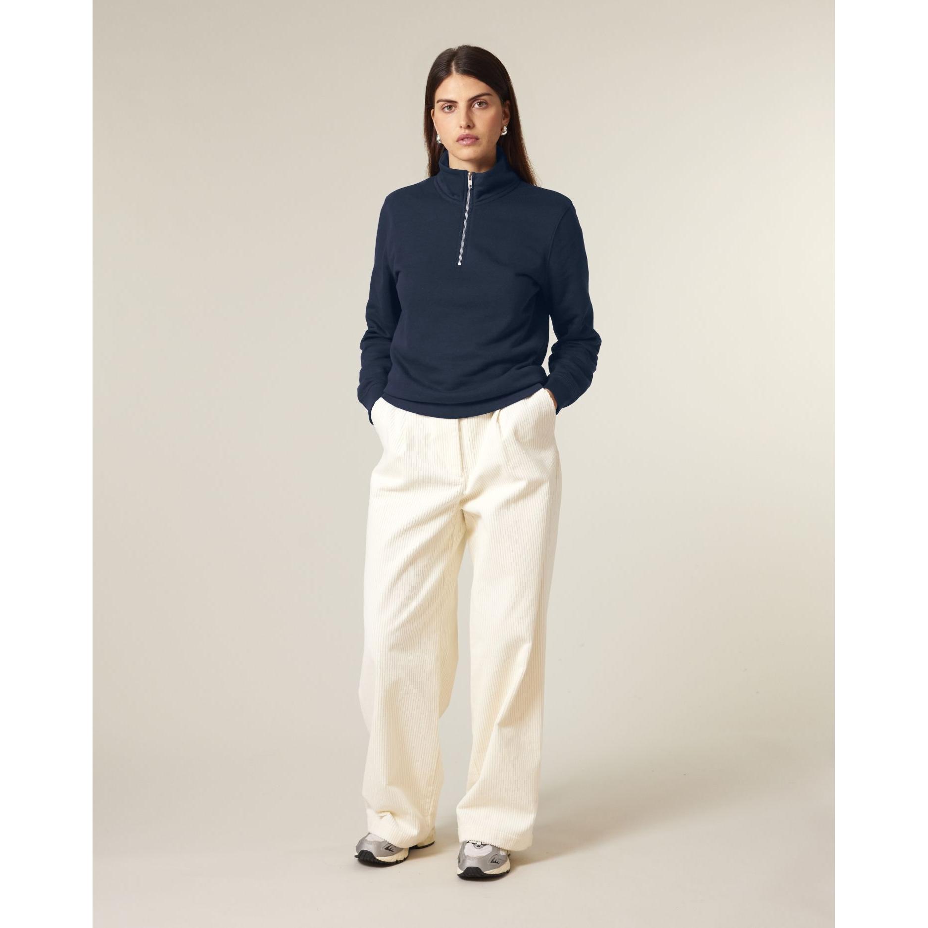 Bluză unisex cu fermoar 1/4 Trucker 2.0 French Navy 3XL