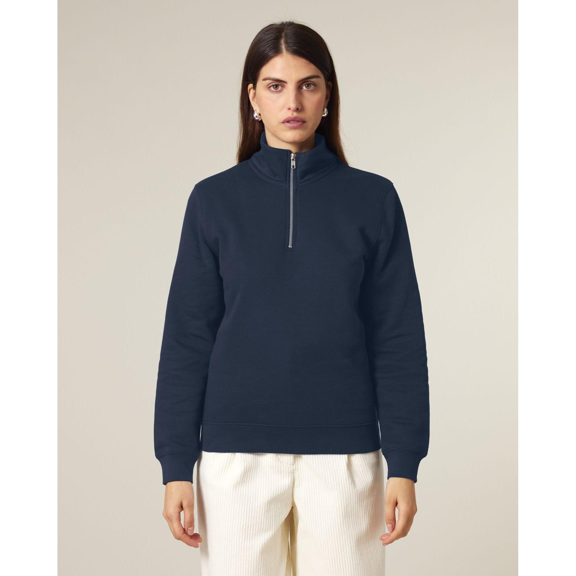 Bluză unisex cu fermoar 1/4 Trucker 2.0 French Navy 3XL