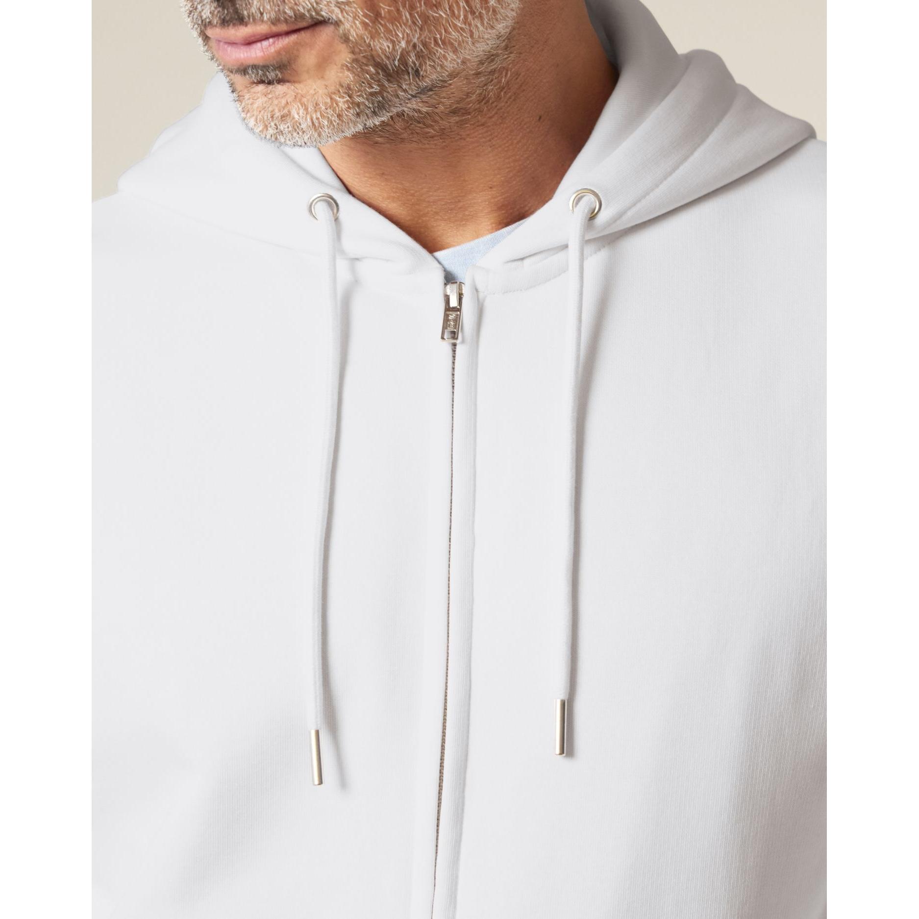 Hanorac cu fermoar unisex Connector 2.0 White XL