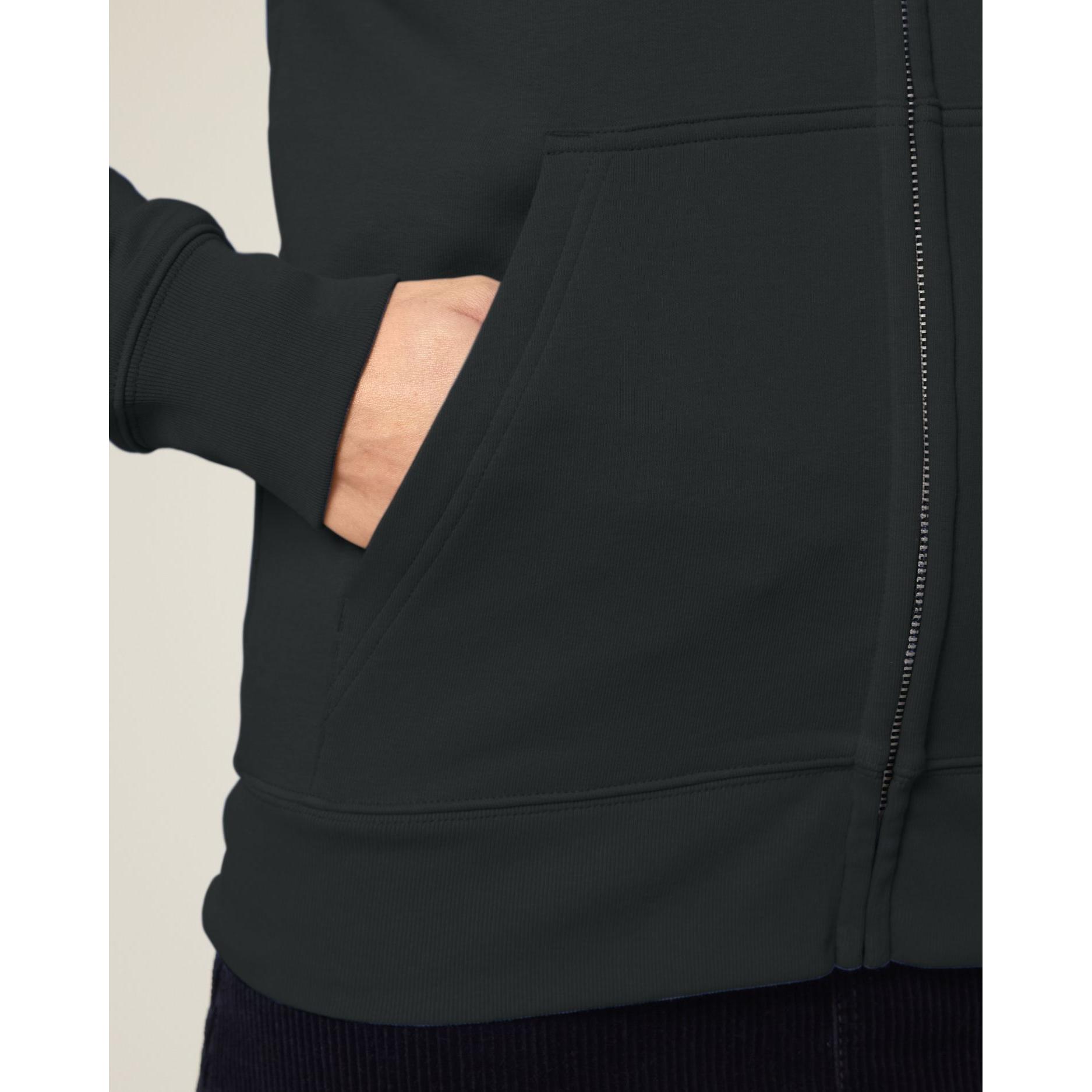 Hanorac cu fermoar unisex Connector 2.0 Black S