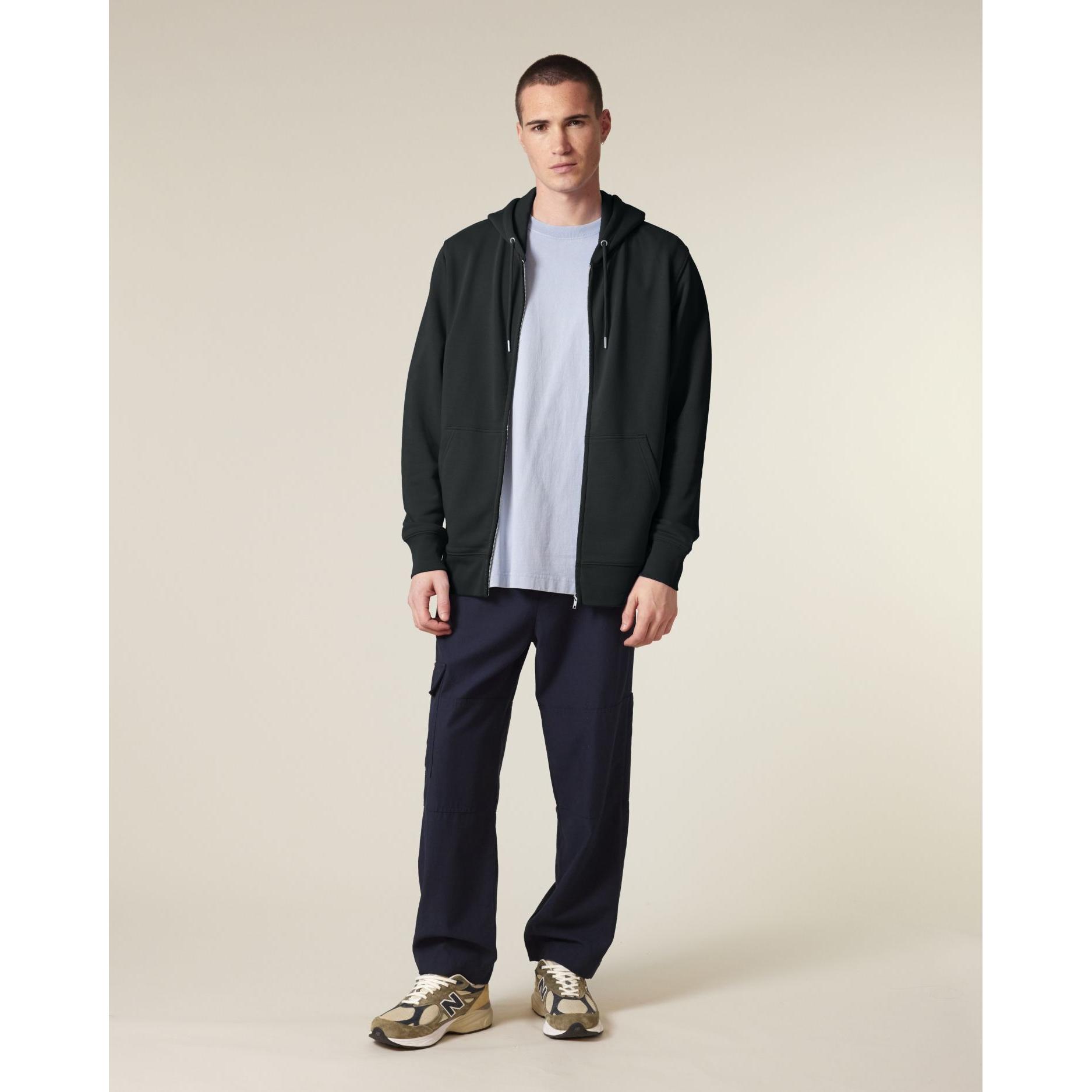 Hanorac cu fermoar unisex Connector 2.0 Black S