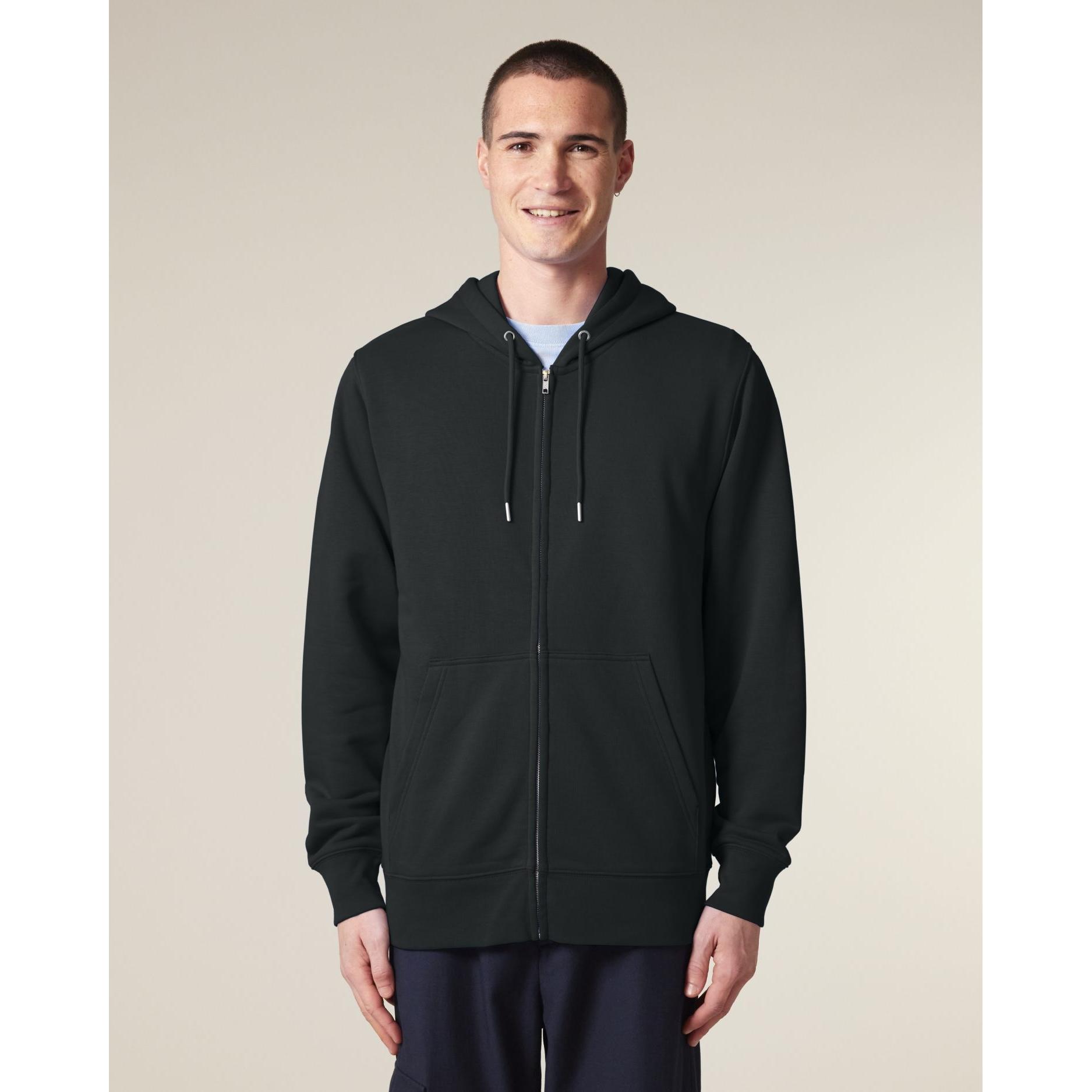 Hanorac cu fermoar unisex Connector 2.0 Black S