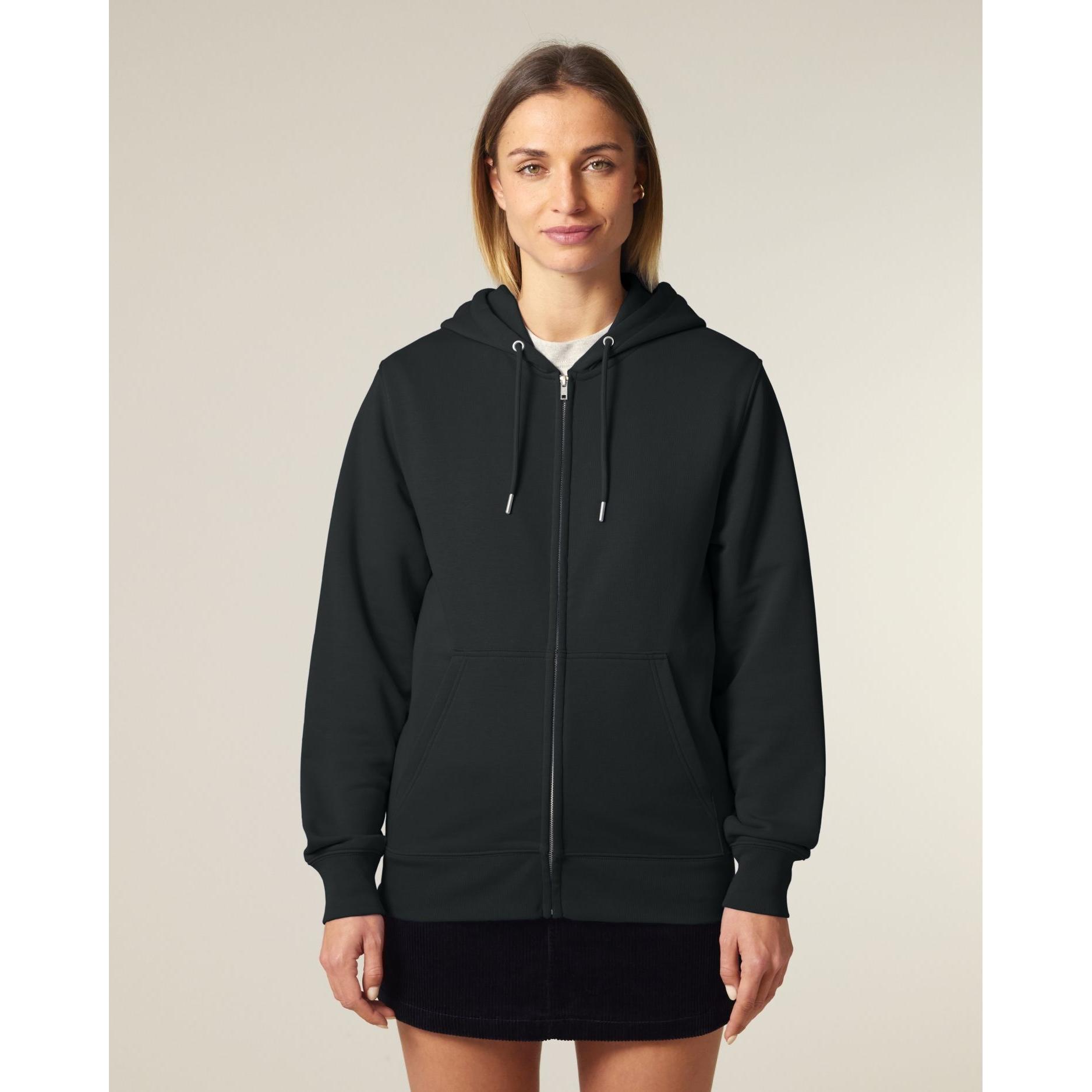 Hanorac cu fermoar unisex Connector 2.0 Black S