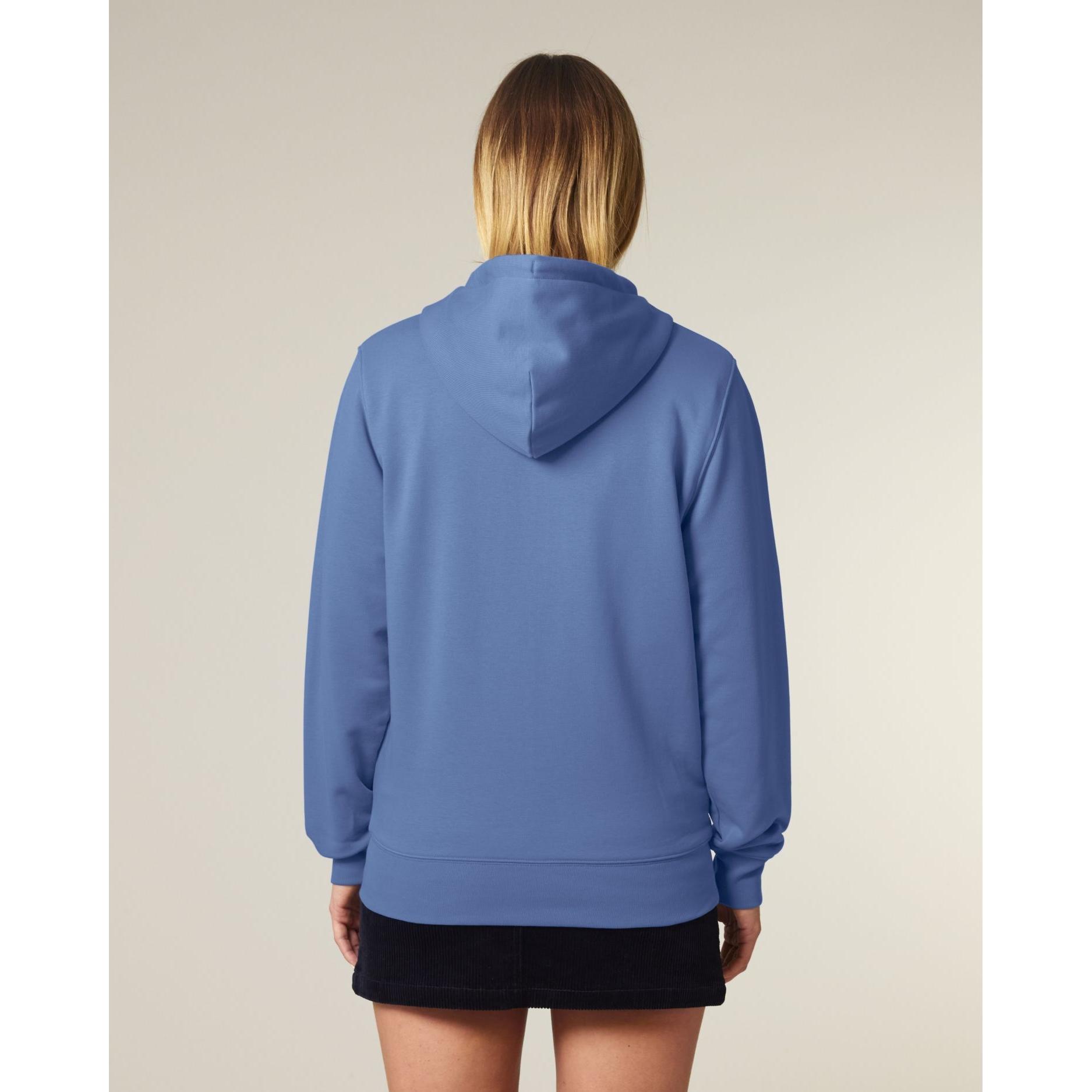 Hanorac cu fermoar unisex Connector 2.0 Bright Blue XXL